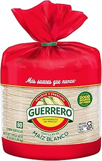 Guerrero White Corn Tortillas, Gluten Free, Trans Fat Free, Bulk Soft Ta...
