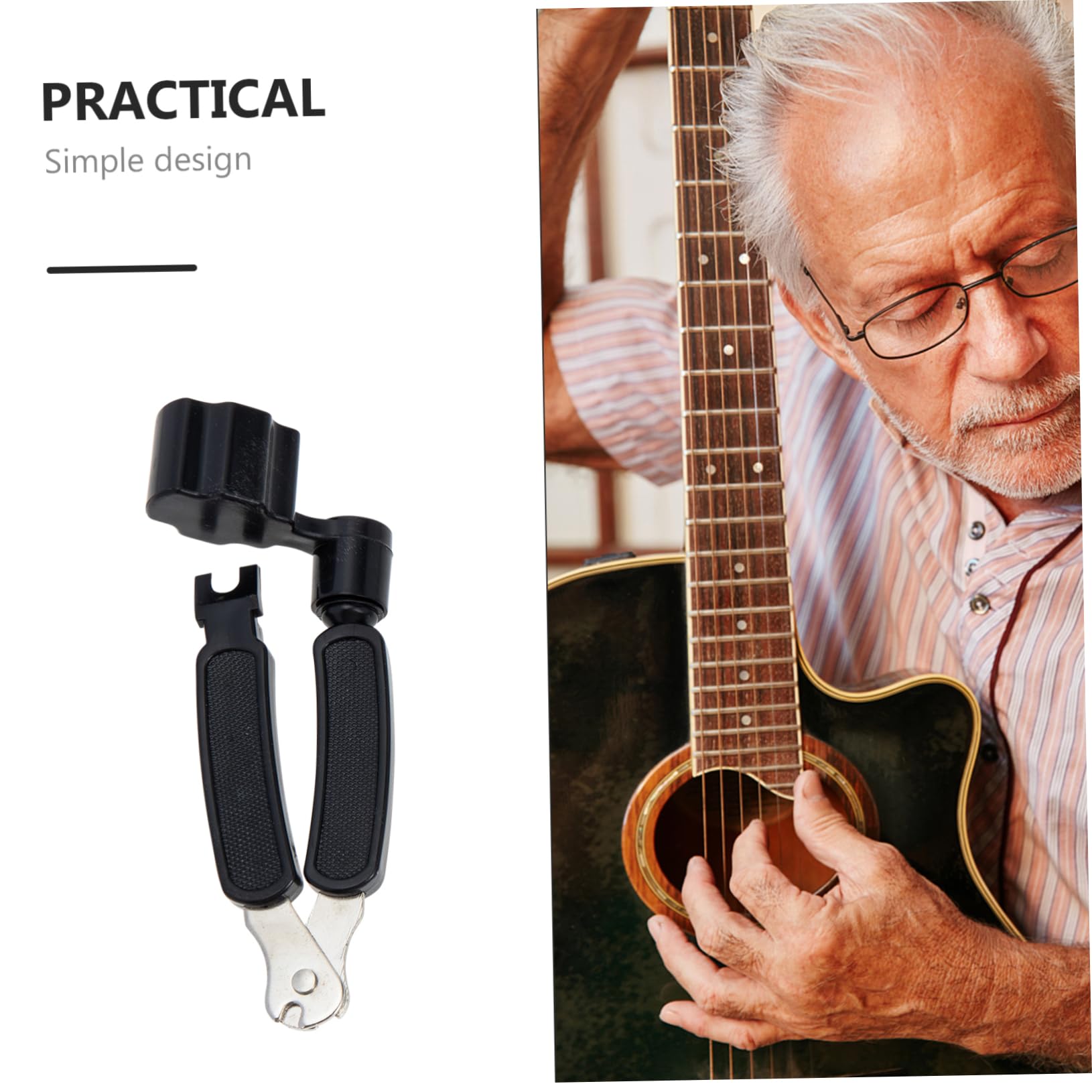 BESTonZON Guitar String Winders Full-enclosed Guitar String Winder for Electric Guitars and Ukuleles Quick Maintenance Tool