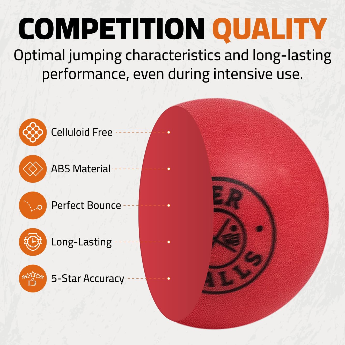 OVANA Beer Pong Balls 40mm Competition Quality, Table Tennis Balls for Beer Pong (2.7g) Drinking Games & Party Supplies - Image 4