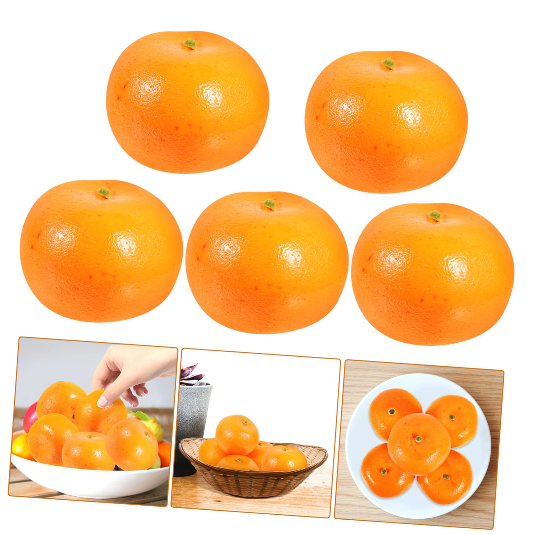 TOPBATHY 20stücke Künstliche Orangen Dekorationen Realistische Faux Früchte Für Heim Party Fotografie Modell Für Lernzwecke