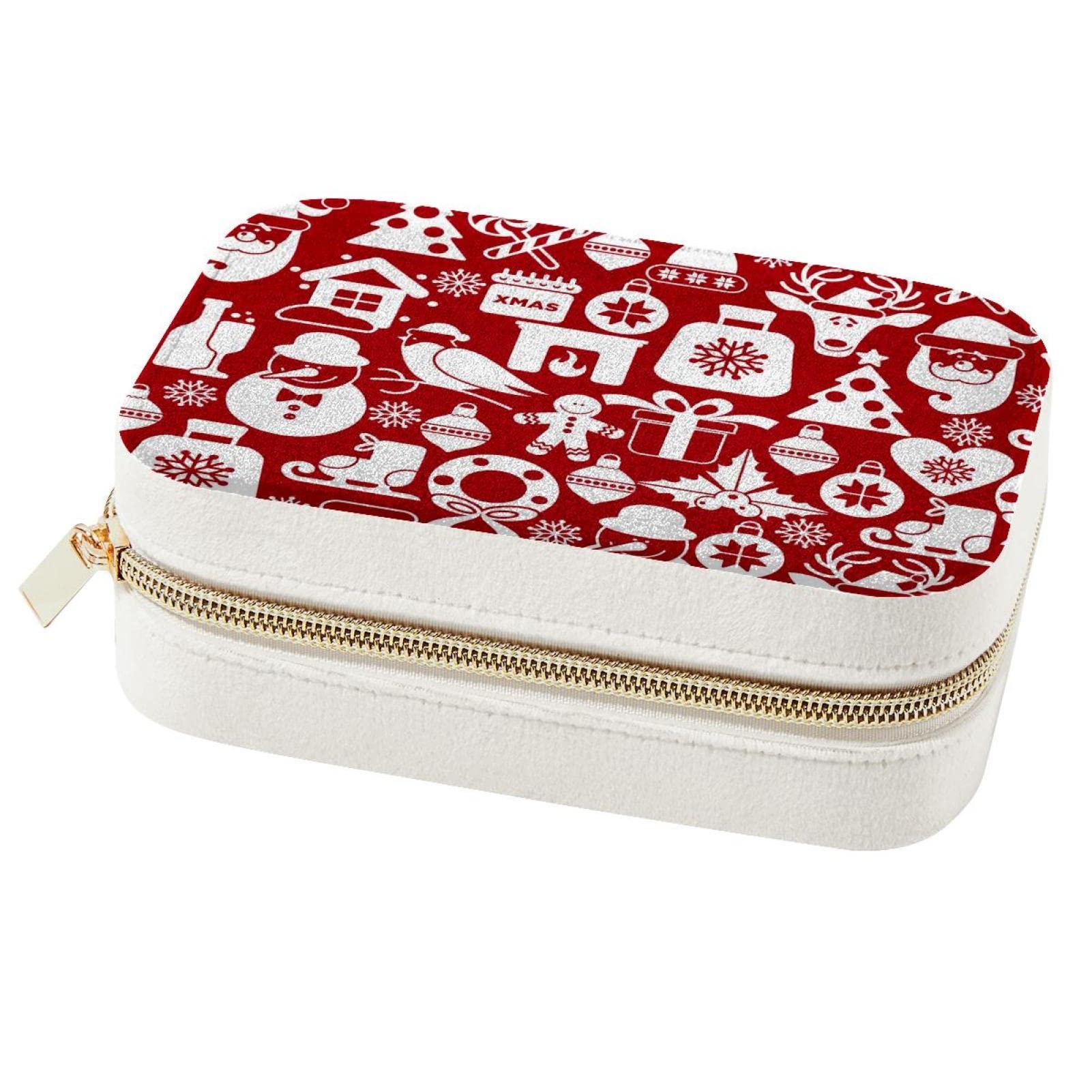 Boîte à bijoux de voyage Noël : cadeau demoiselle d'honneur parfait