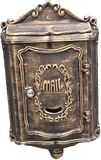 E-Mail Wall-Mounted Mailbox Outdoor Newspaper Box Front Panel Cast Aluminum Stainless Outdoor Postbox