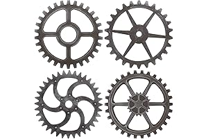 Captivating Steampunk Wall Decor: Intricate Gear-Themed Elegance for Industrial Enthusiasts