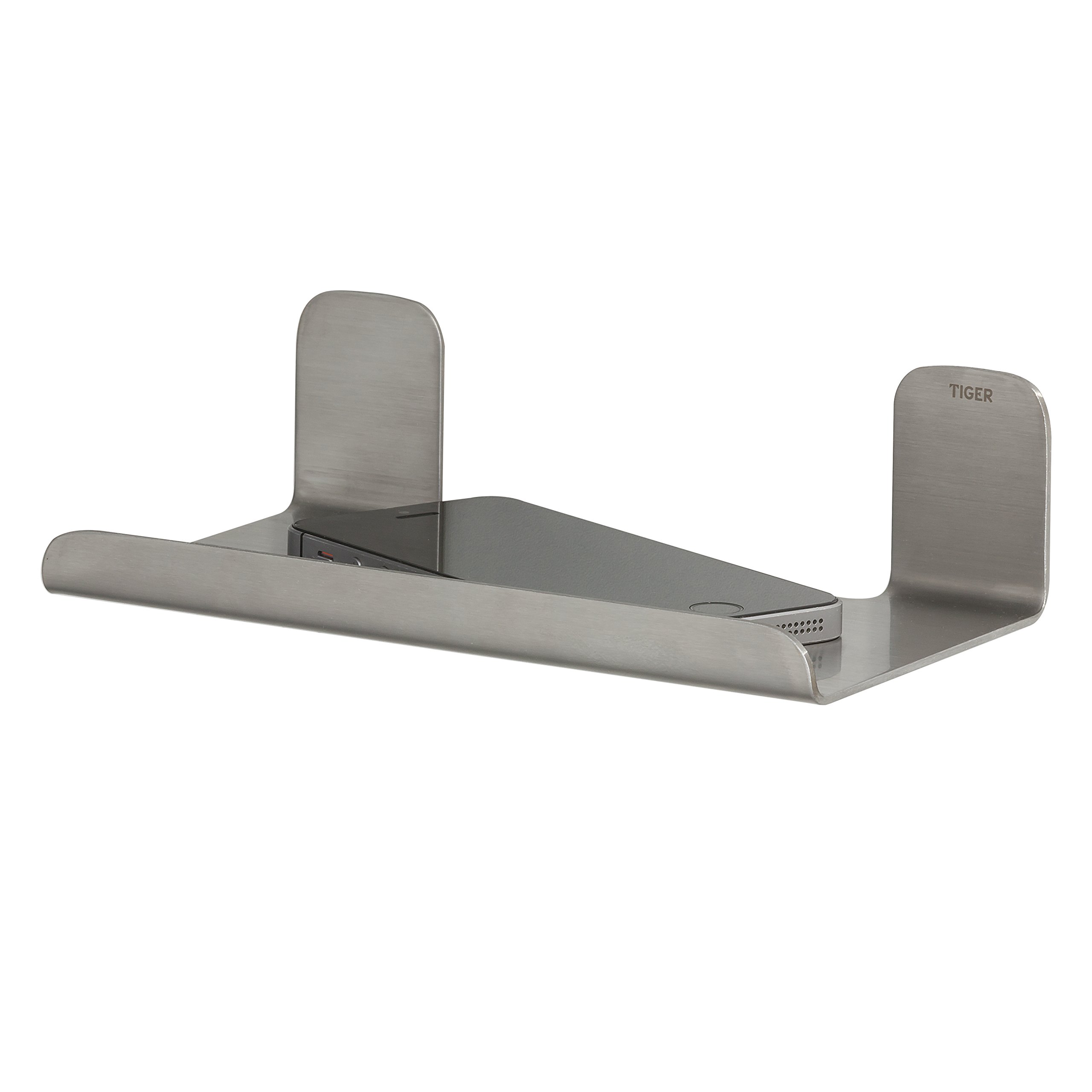 thumbnail: Tiger Colar Planchet 18 Cm - Zelfklevend, RVS Geborsteld, Badkameraccessoire