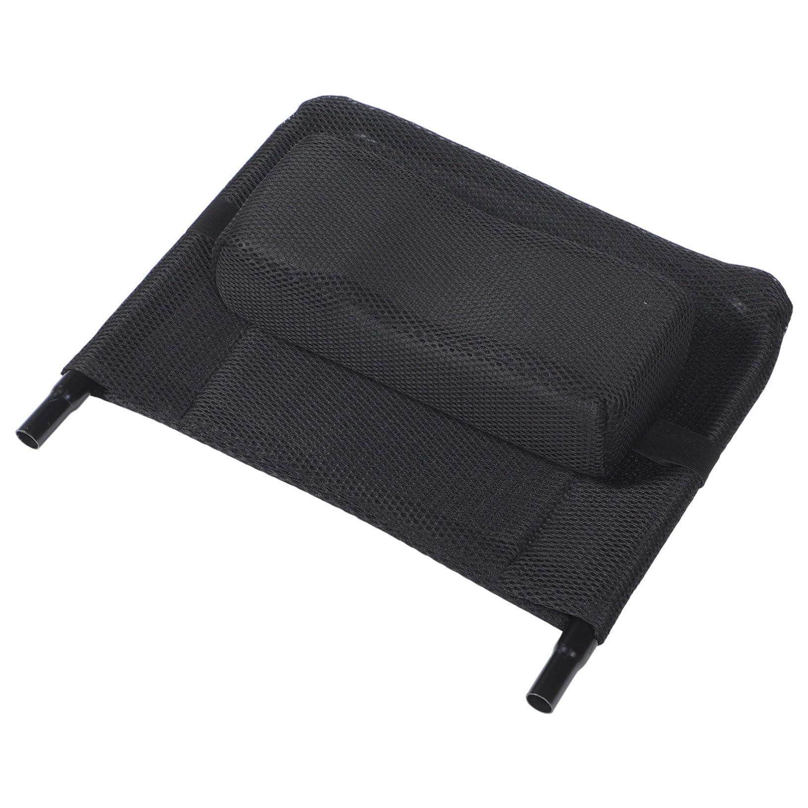 Respaldo Elevable para Silla de Ruedas de Malla, Acero al Carbono | Accesorio Negro, Repuesto Manual para Tipo Respaldo Alto, Acabado de Malla y Confección Delicada