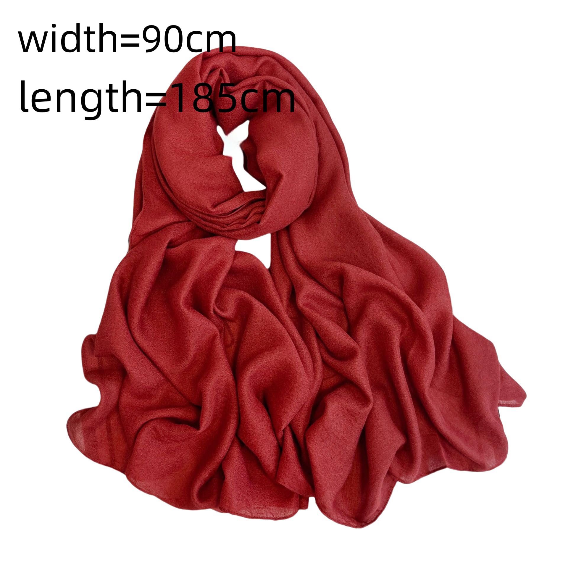 Genma0 2 Pcs Set Muslim headscarf Chiffon Hijab Scarf Fashion Headscarves for Women (G)