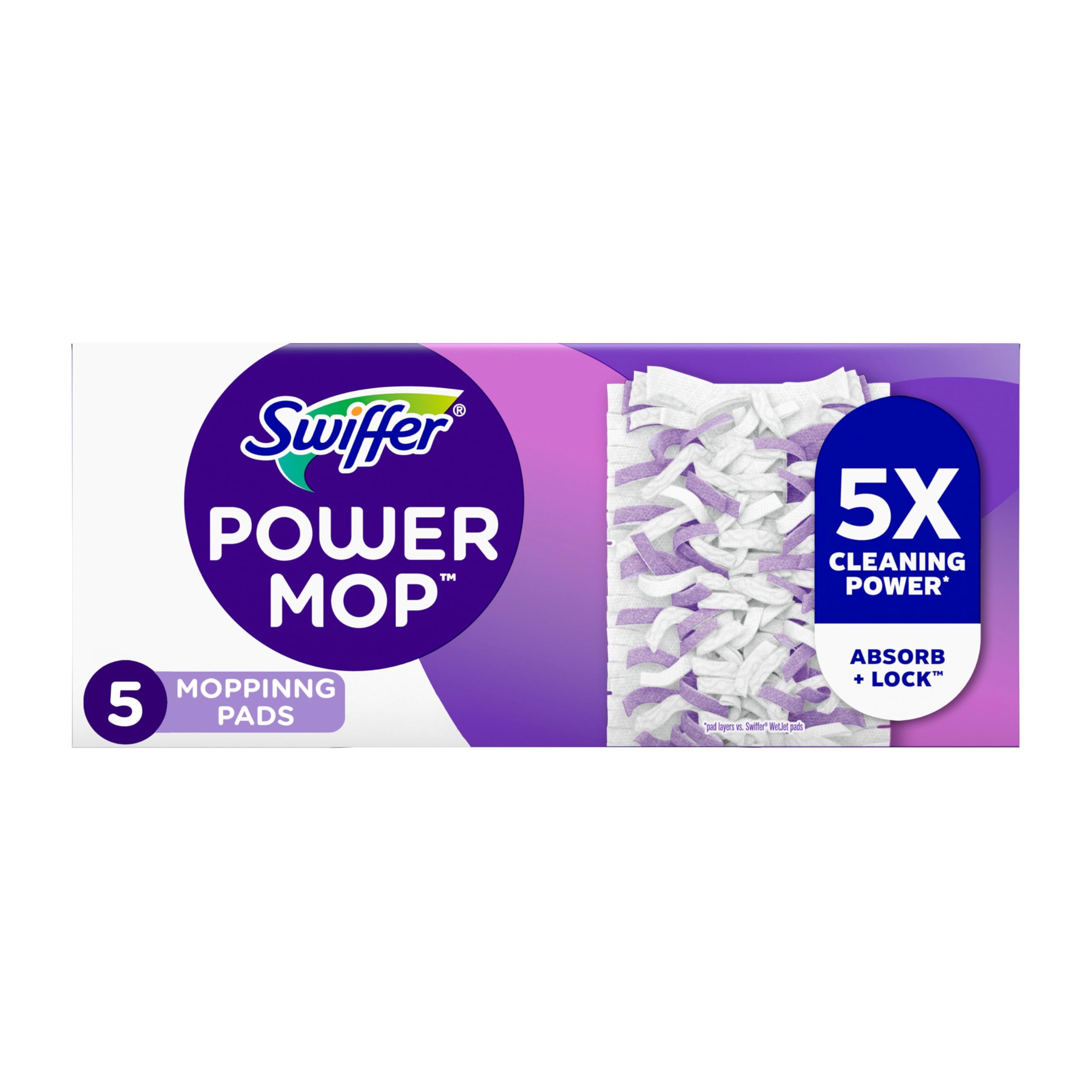 Swiffer Power Mop Pad Pack of 5