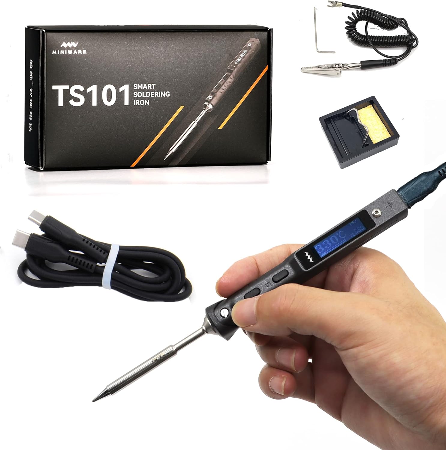 NovelLife Original TS101 Electric Soldering Iron Adjustable Temperature