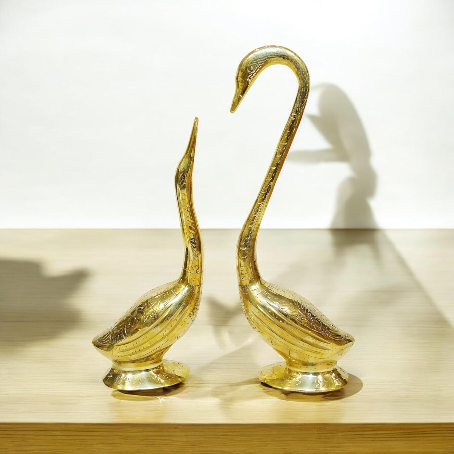Buy Antique Brass Showpiece Duck Set of Two Online at Low Prices in