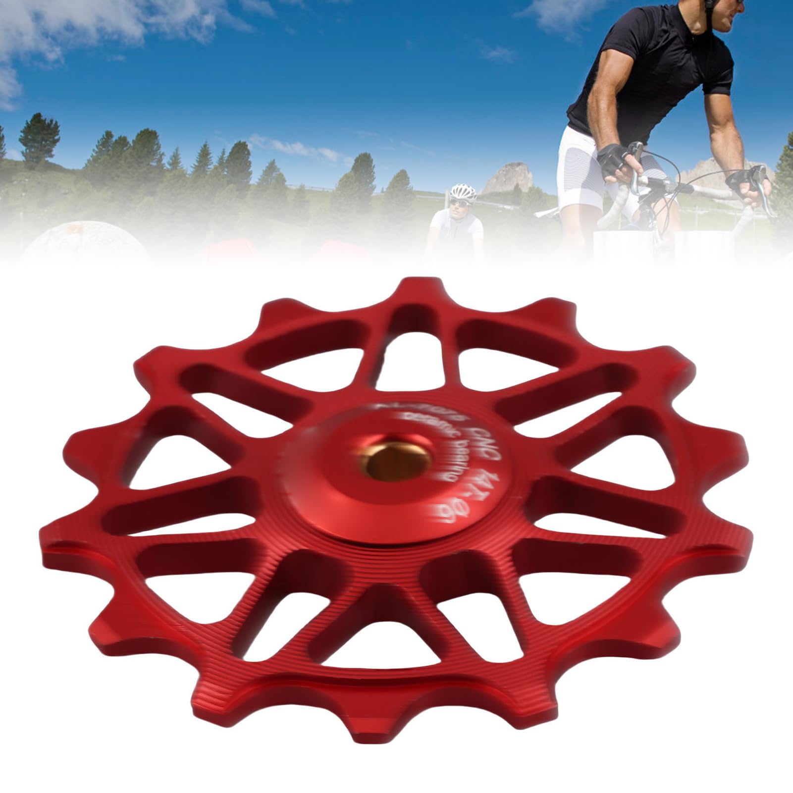 Keenso 14T rolka prowadnicy tylnej przerzutki, łożyska ceramiczne, akcesoria rowerowe do roweru górskiego, rower szosowy
