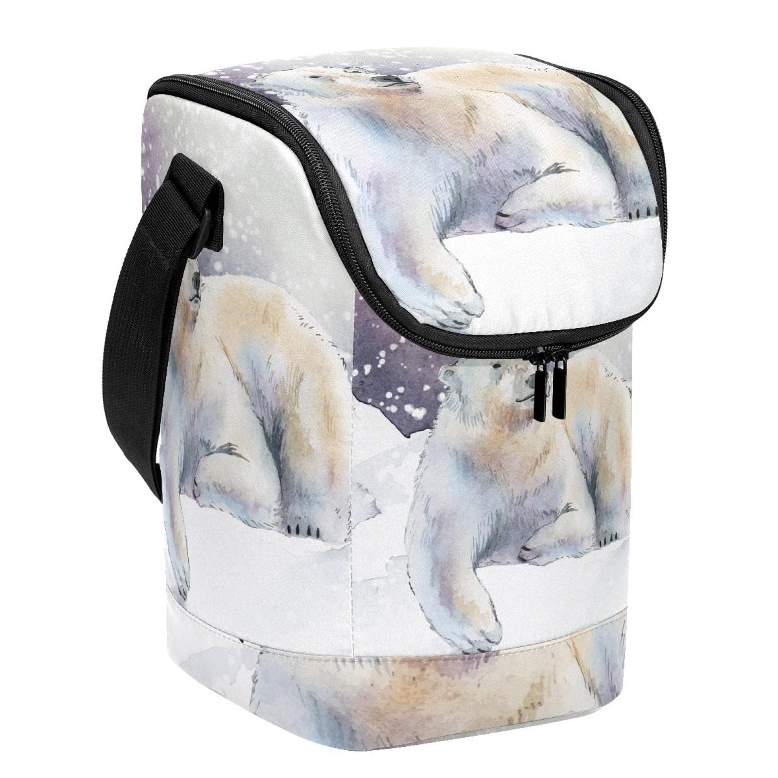 Bolsa de almuerzo escolar de oso polar ideal para excursiones