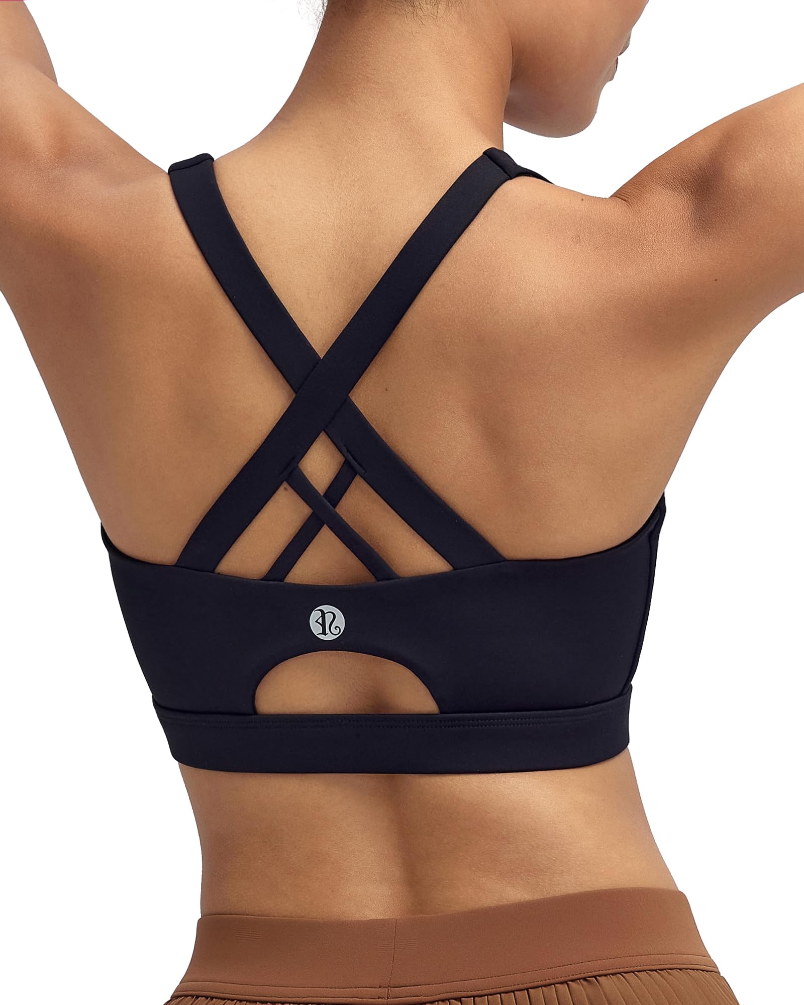 RUNNING GIRL High Impact Sports Bra,Crisscross Sports Bras for Women High Support Molded Cup Workout Bra with Sewn in Pads