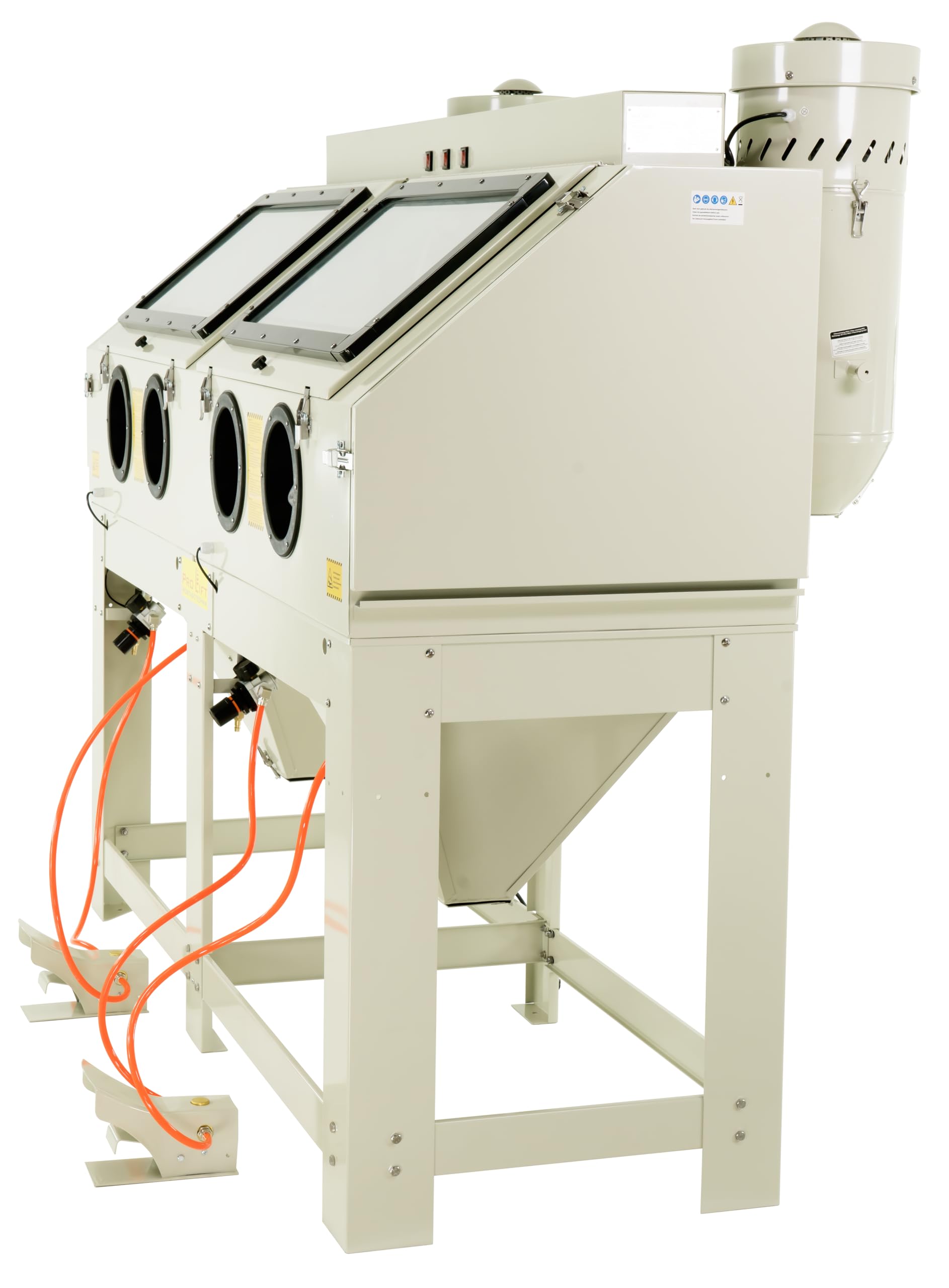 Sandstrahlkabine 880l Doppelkabine mit zwei eingebauten Absaugungen Strahlkabine Strahlgerät 880 Liter - 2822