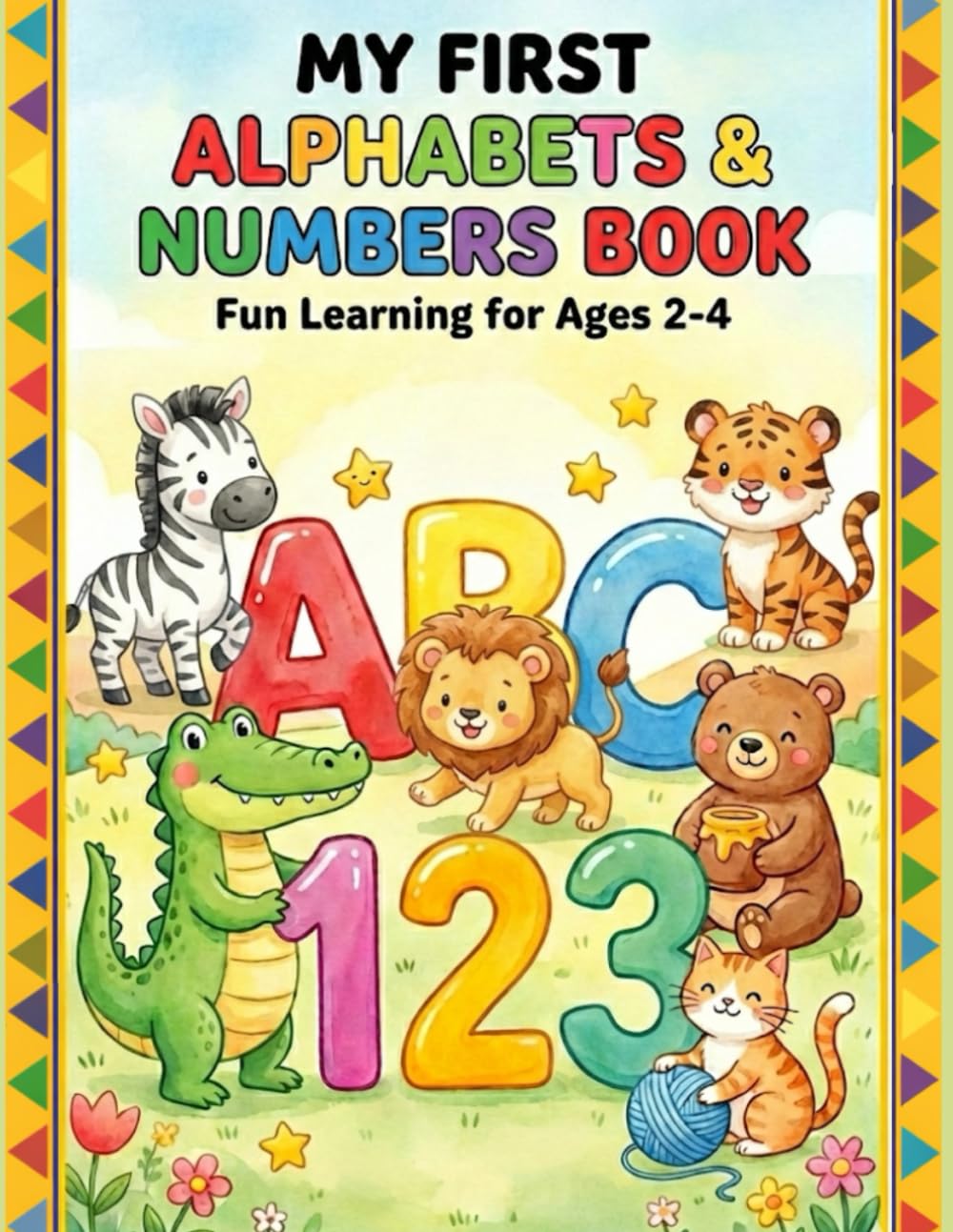 My First Alphabets & Numbers Book: Alphabet and number tracing [Ages 2-4] (The Little Learners Activity Series)