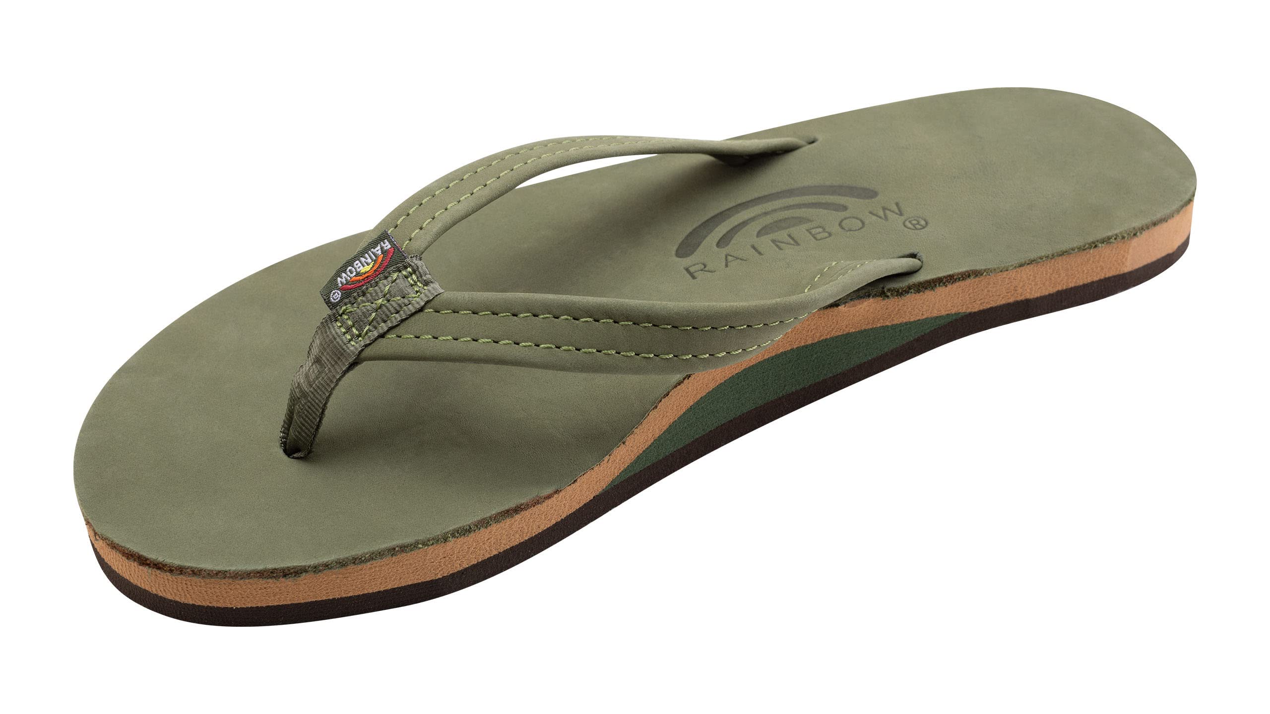 Rainbow Sandals Women's Single Layer Leather Sandal Narrow Strap