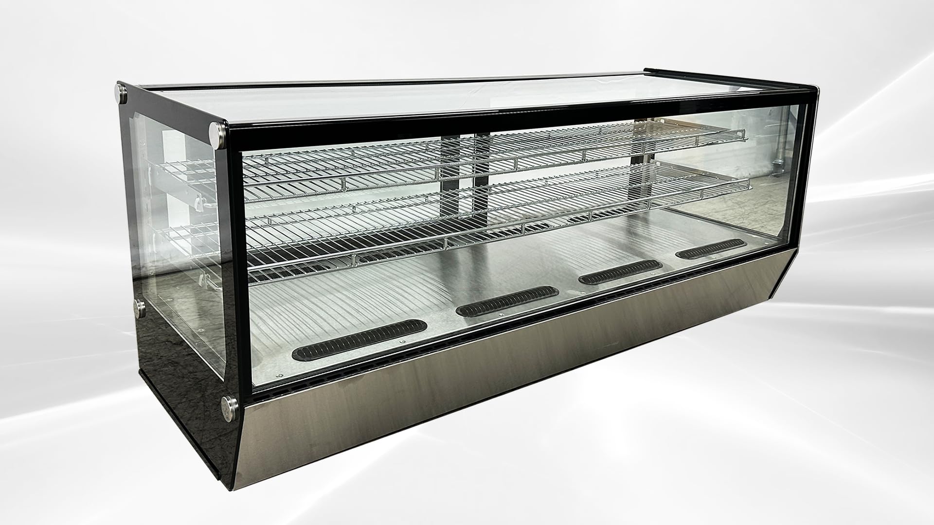 VEVOR Kitchen Supply Commercial Display Refrigerator,  Fridge Cooler Countertop Case, 60" W 9.4 cu.ft. Black
