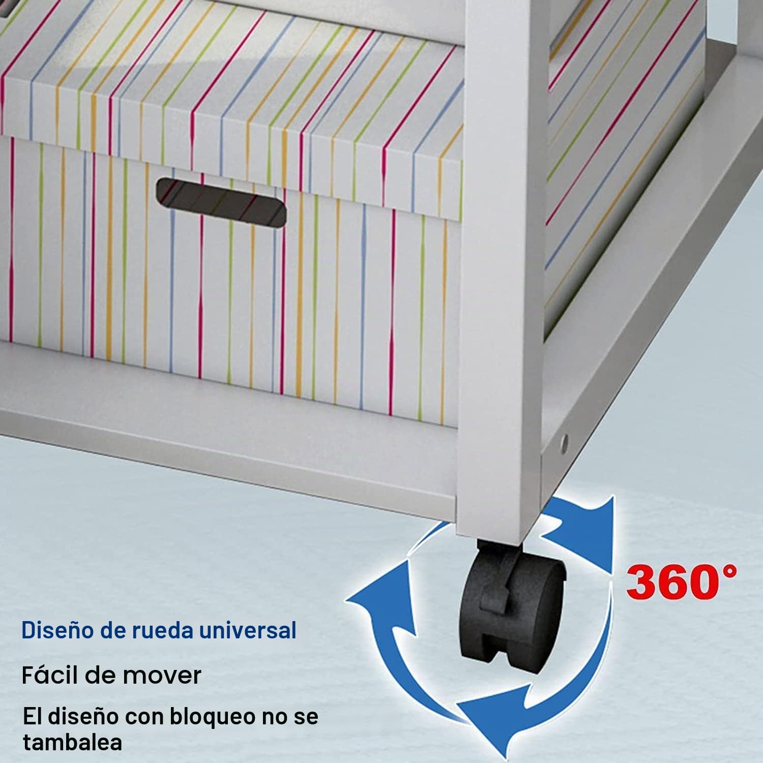 Mesa Auxiliar, Mesa de Cama con Ruedas, Mesita de Noche Médica, Mesa de Cama de Hospital Plegable de Doble Propósito con Cajón, Altura Ajustable: 70~88cm