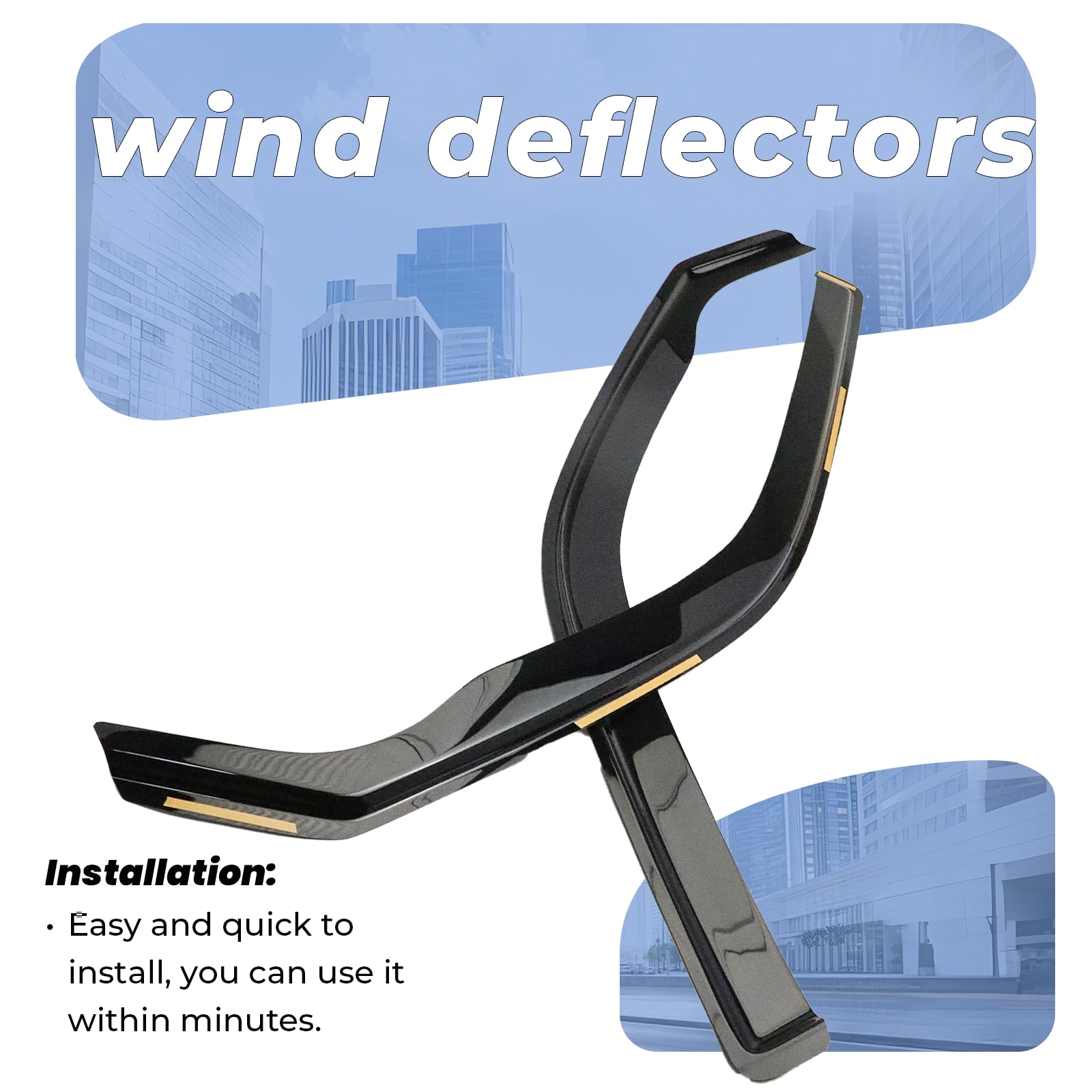 Deflectores de viento para ventana de coche para Carawelle Transporter MUL-ti-Van T5 T6 2003-2019 Deflectores de viento para ventana lateral Deflectors Parasoles Protector de lluvia Protector