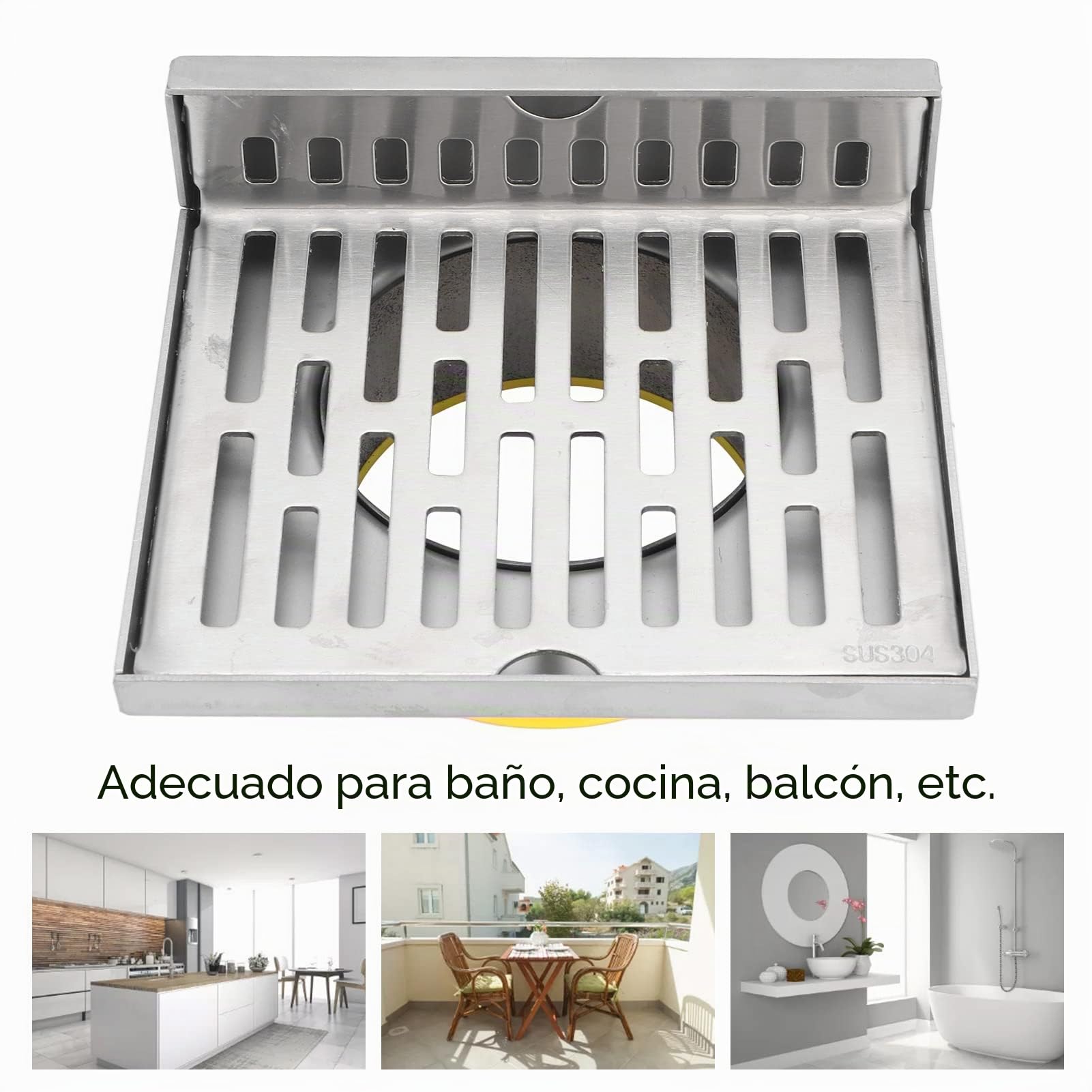 Drenaje De Piso De Esquina, Acero Inoxidable Diseño En Forma De L Duradero Resistente A La Corrosión Drenaje Ampliamente Utilizado, Drenaje De Piso Lateral De Pared Para Esquina De Pared Y E