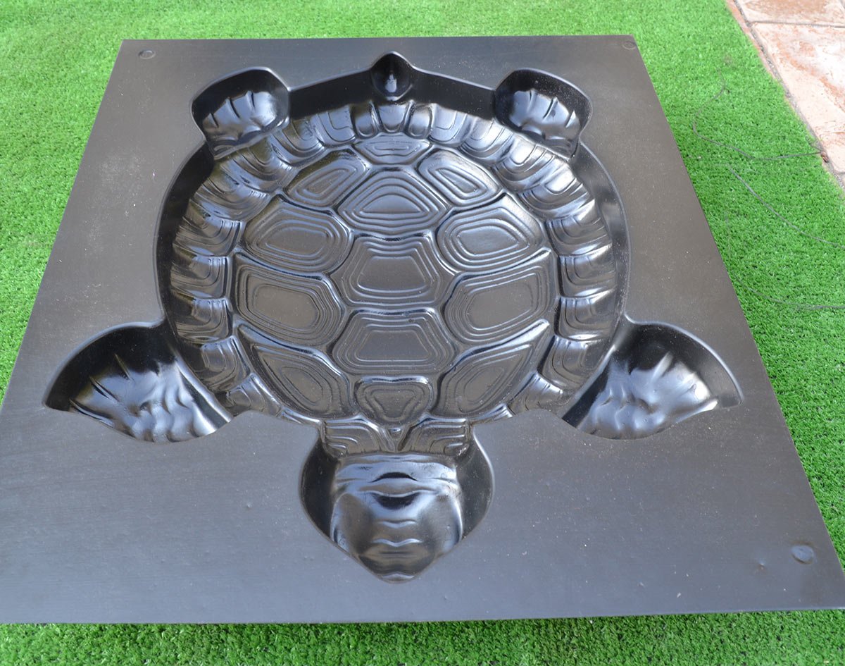 Betonex Stampo Per Piastrelle Tartaruga In Cemento 30x30x3 Cm - Stampi Riusabili In ABS Per Giardino - 2