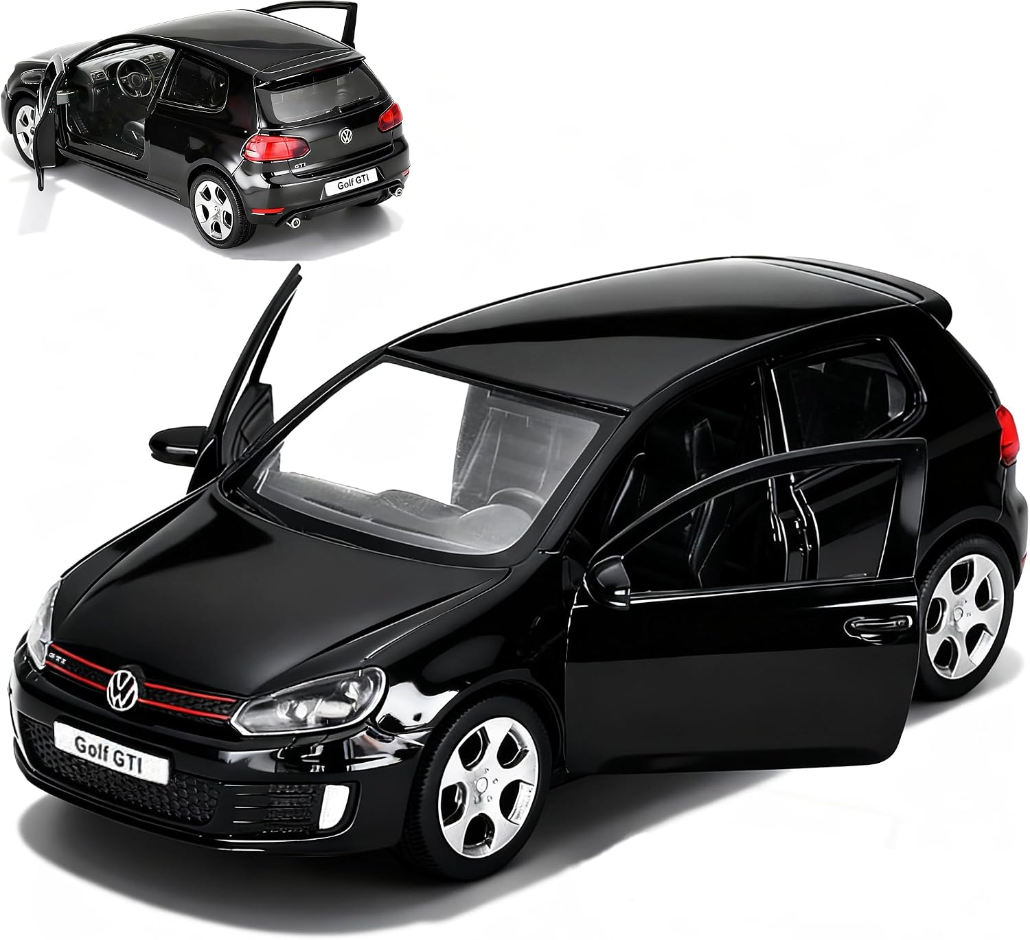 Modelo de Auto Volkswagen Golf GTI 1:36 Metal Negro