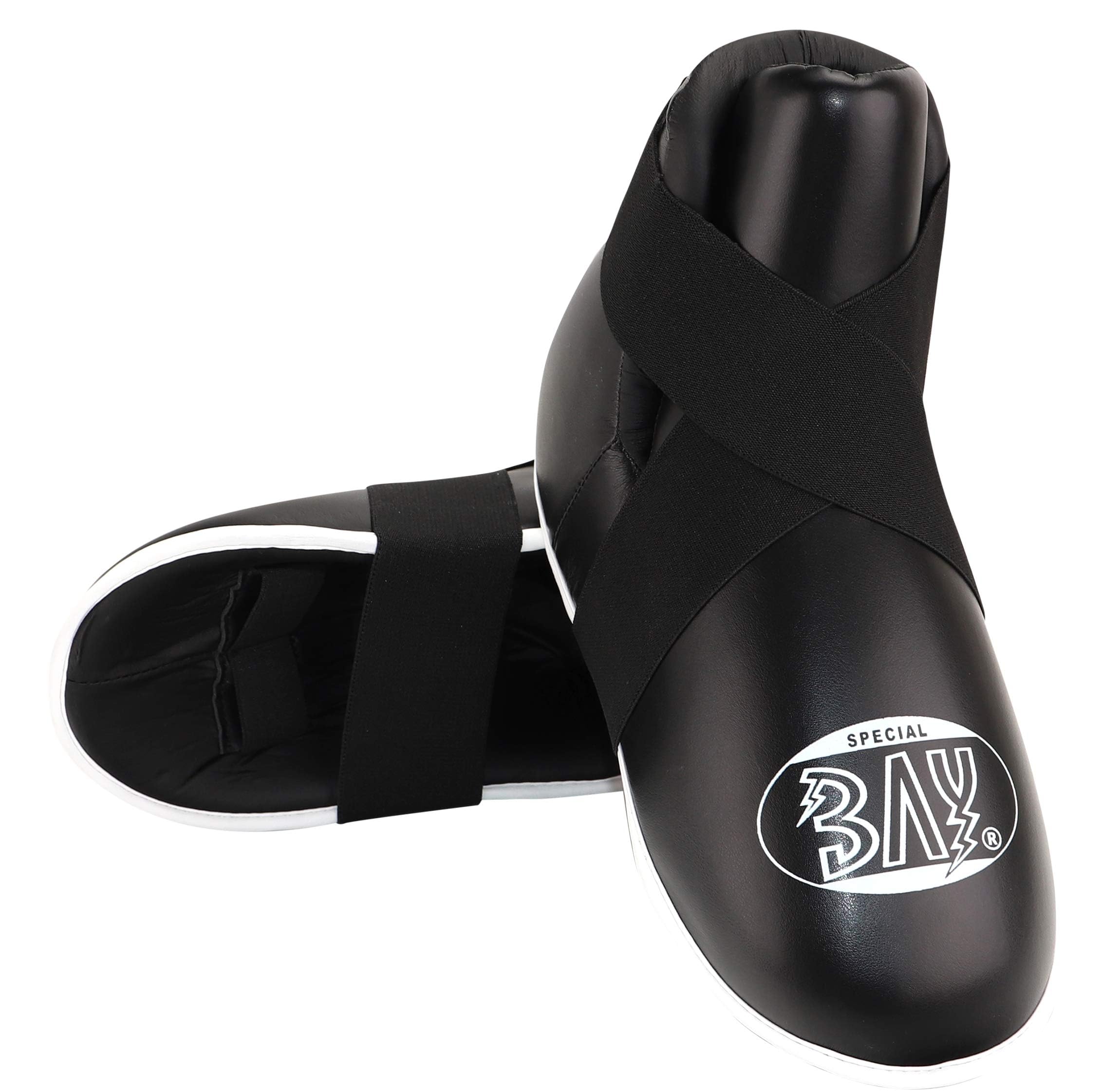 BAY Superkick Fußschutz Fußschützer Kickboxen Kick-Boxen Fußschoner Safety XXS - XXL, für Kinder und Erwachsene