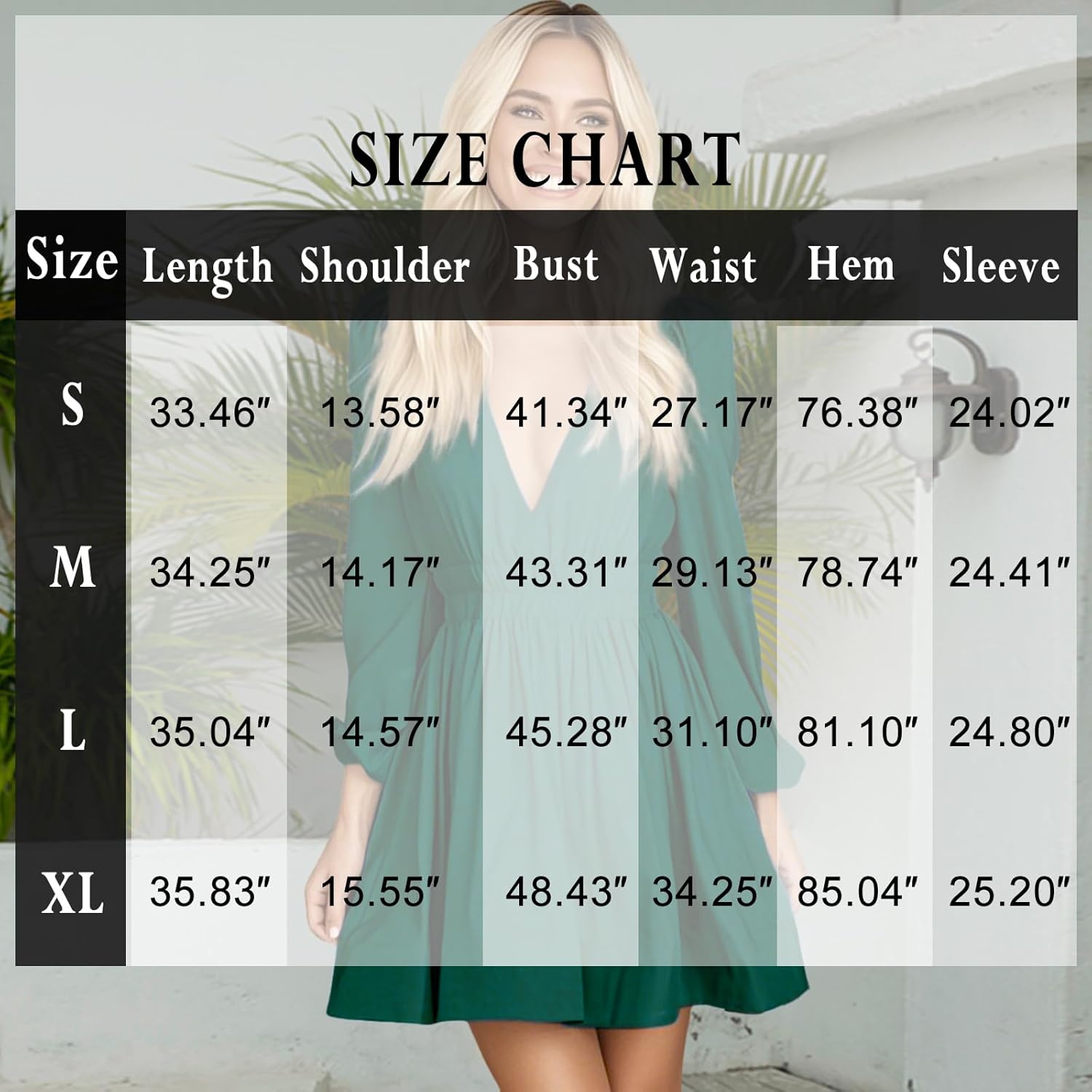 Women Deep V Neck Flowy A-line Sexy Midi Dress Long Sleeve High Rise Elastic High Waisted Casual Dress 2025 - Image 6