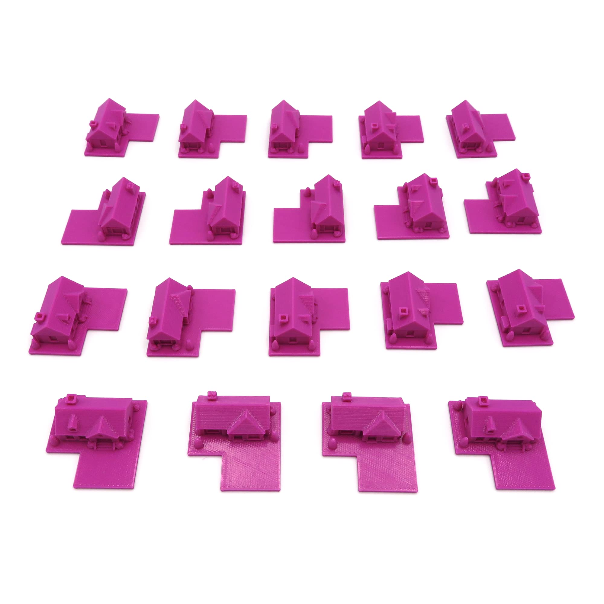 Pack de Mejora para Food Chain Magnate™ | 55 Piezas | Restaurantes, Casas, Jardines y Soportes de Carteles | Accesorio Premium para Juego Base