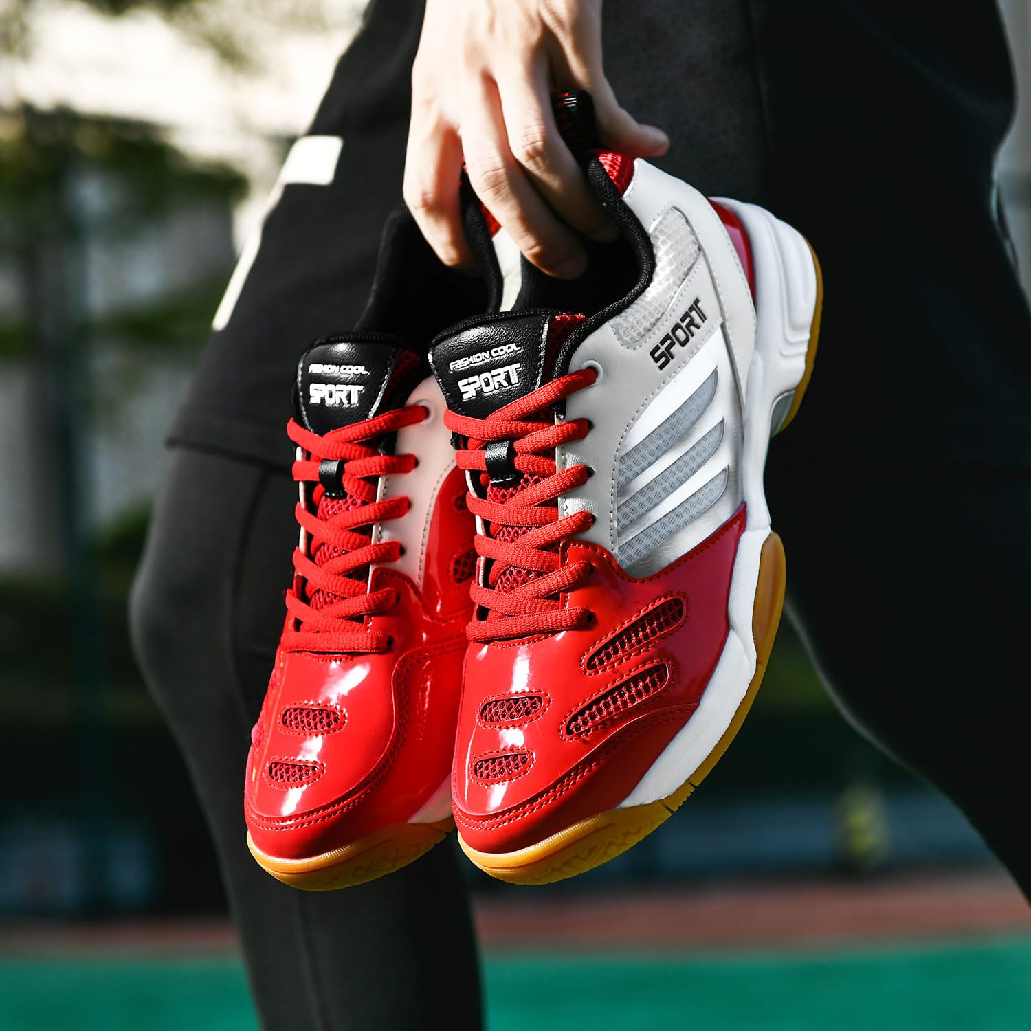 Zapatos de bádminton Unisex, Zapatos de bádminton Ligeros y Transpirables para Hombres y Mujeres