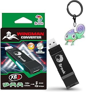 Brook Wingman XB 2 Converter with Keychain - Wireless Controller Adapter for XB 360, XB Original Consoles and PC, Supports...