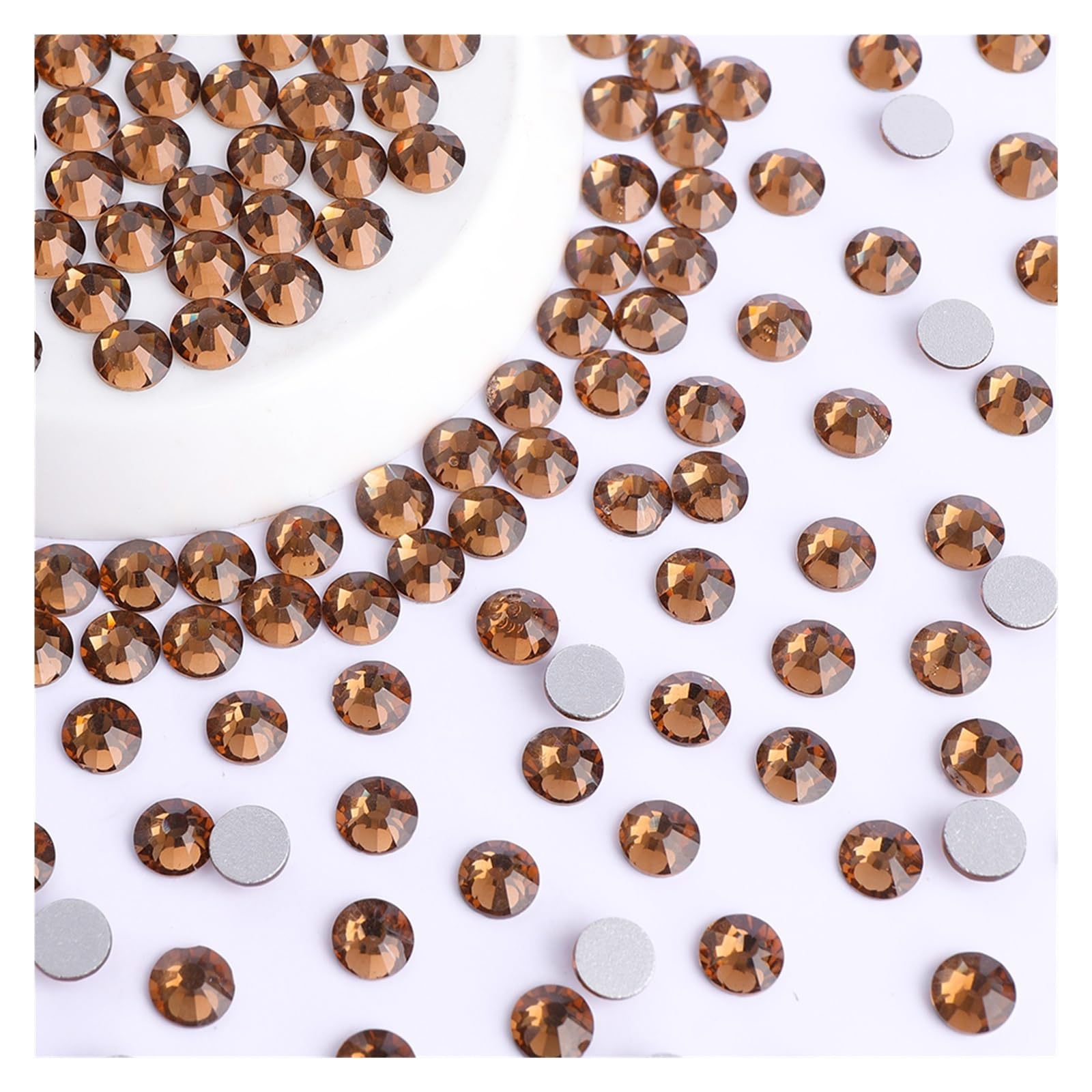 Glass Nail Art Rhinestones Glitter Round Flatback Crystal SS6 SS20 Manicure