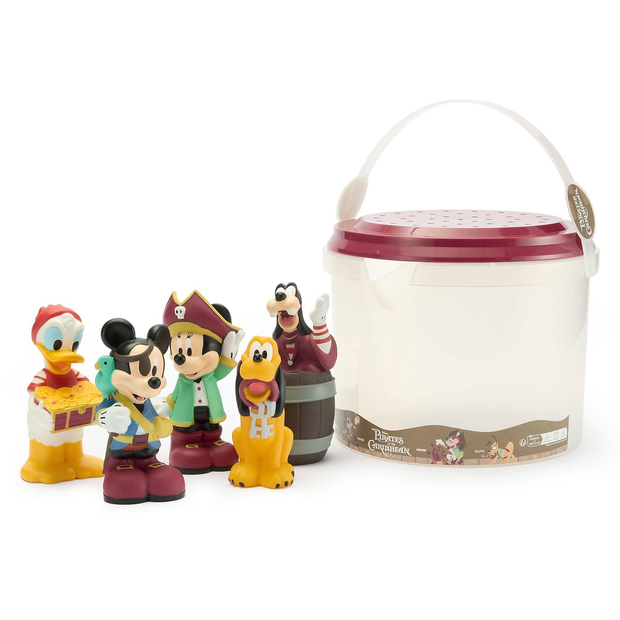 Disney Store Official Mickey & Pirate Friends Bath Toys Set — image 1