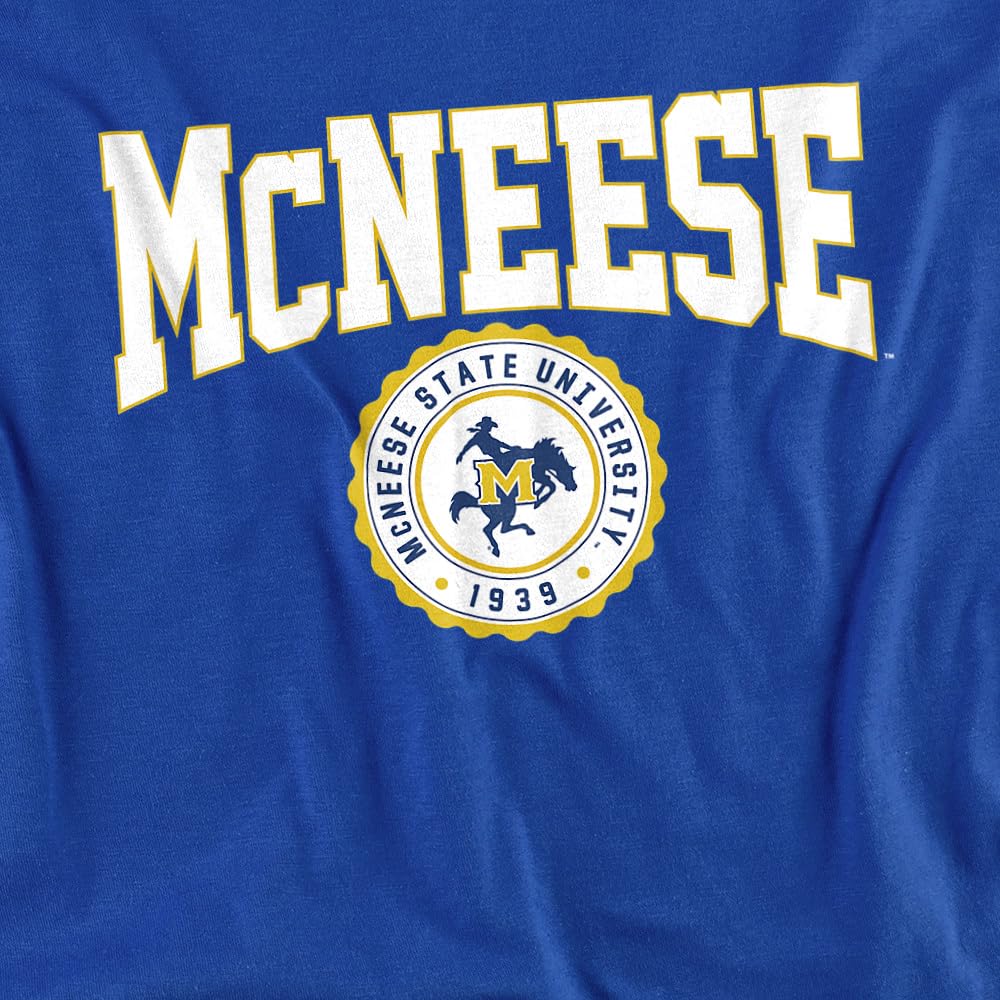 LOGOVISION McNeese State University Collegiate Seal Kids T Shirt (3) for Toddler Boys and Girls, Royal