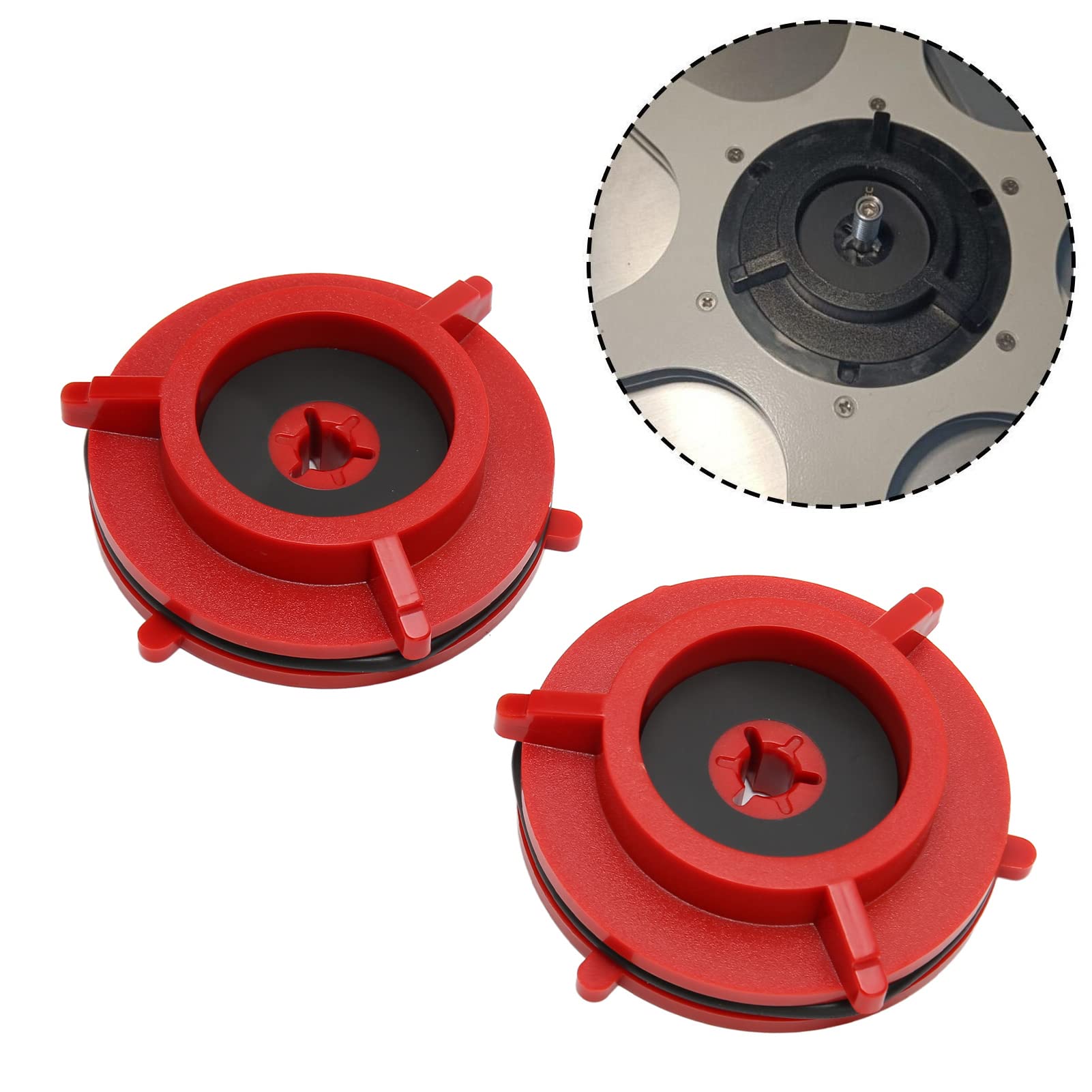 Adaptador universal Nab Hub de 10 pulgadas, abridor profesional de carrete a carrete para grabadoras de cinta Studer ReVox para B67 para Akai para Teac para G8M2, 1 par (rojo)