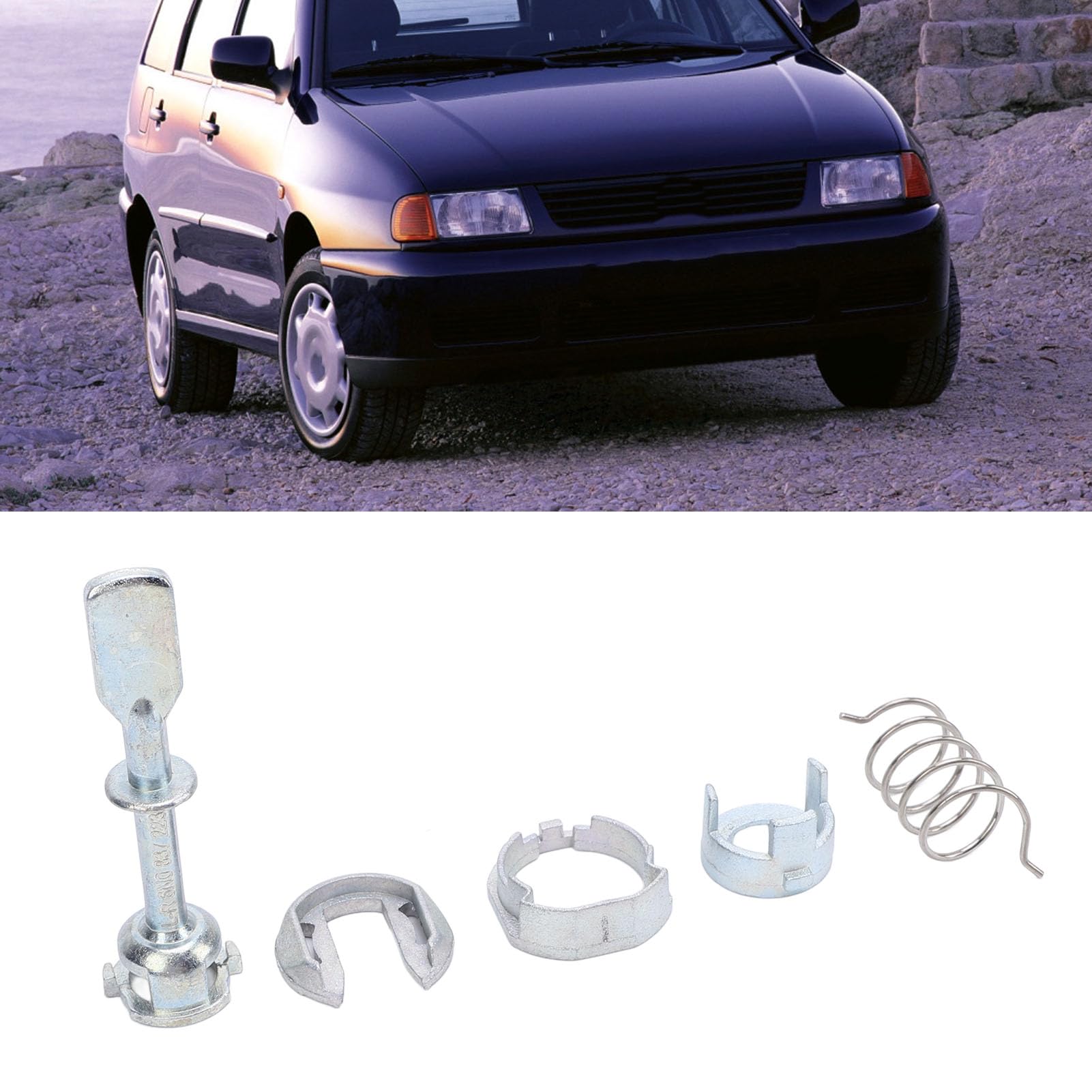 Kit Reparación Cilindro Cerradura Puerta Coche X AUTOHAUX | Compatible Audi, VW, Skoda | 7 Piezas