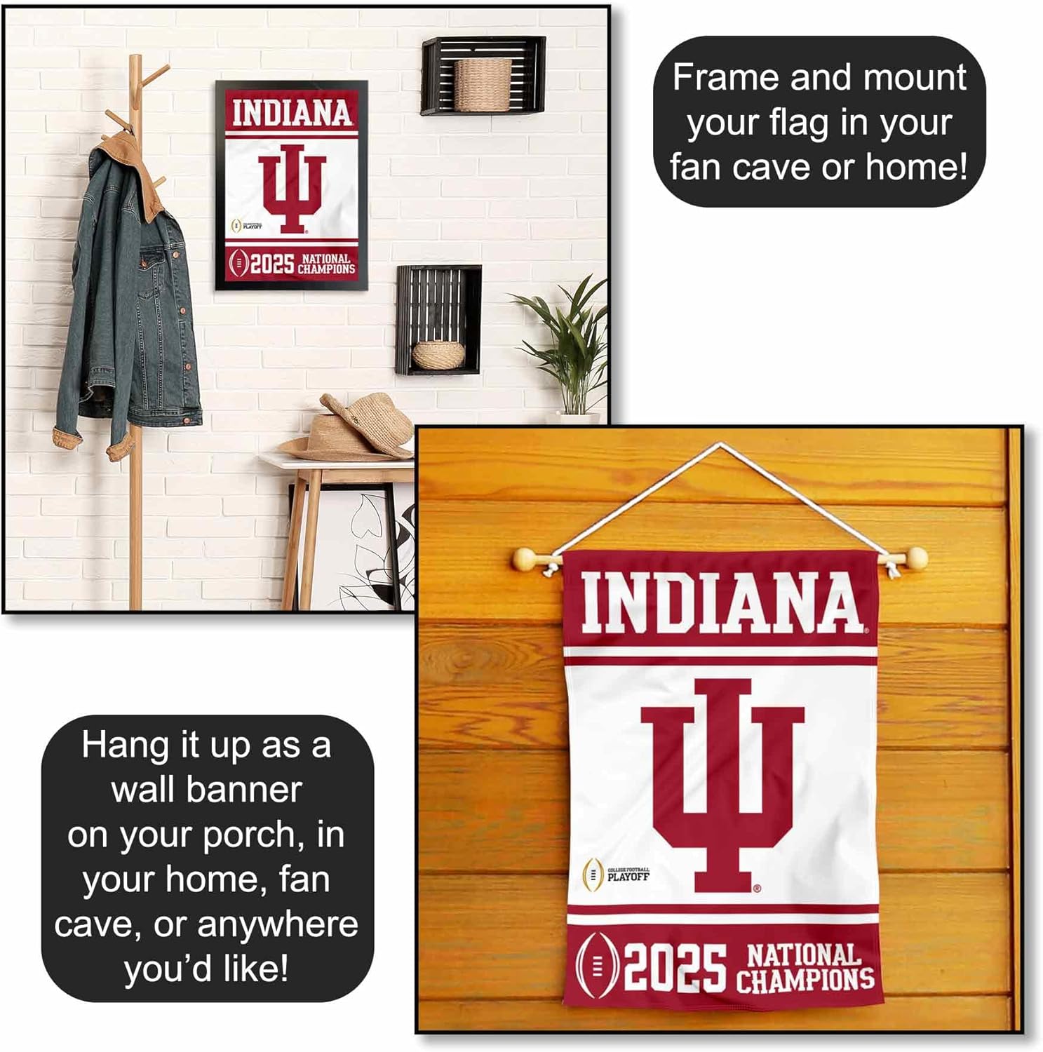 Indiana Hoosiers 2025 National Champions Garden Banner Flag - Image 5