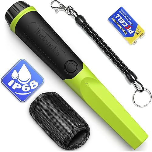 Metal Detector Pinpointer, IP68 Fully Waterproof Handheld Metal Detectors Wand with 4.5” Detection Depth, 360°Search Hand Held Metal Detector Pin Pointer Accessories for Adults - Kids