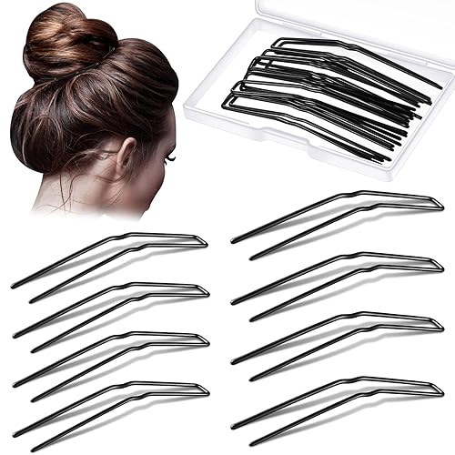 36 horquillas para el cabello en forma de U, para ballet, alfileres de estilo en U, pasadores de metal para moño recogido, pasadores para mujeres y 36 horquillas para el cabello en forma de U, para ballet, alfileres de estilo en U, pasadores de metal para moño recogido, pasadores para mujeres y