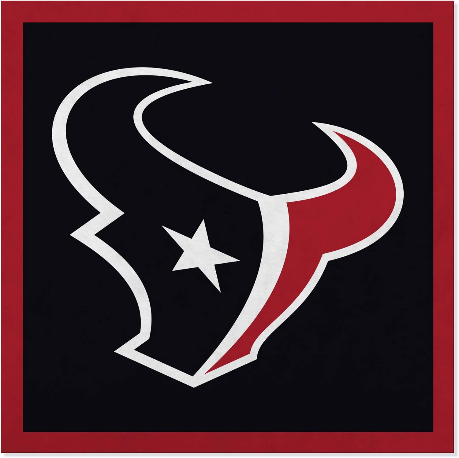 Houston Texans 23” Felt Wall Banner – Rico Industries Premium NFL Football Flag with Command Strips to Hang - USA Made – Show Team Spirit with Sports Fan Décor in the Man Cave, Game Room, Dorm