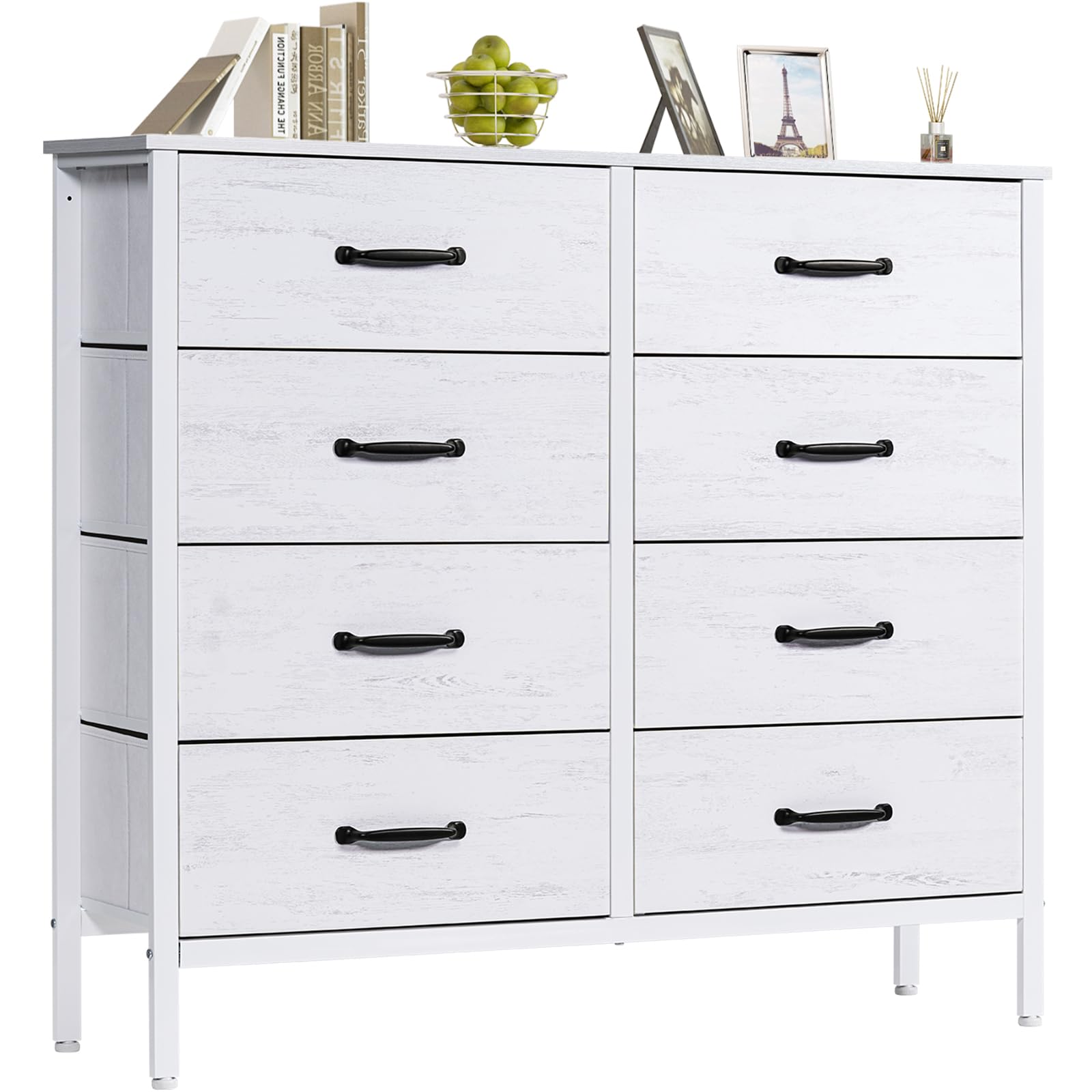 Commode 9 Tiroirs En Tissu LYNCOHOME - Rangement Chambre Pratique Et Léger