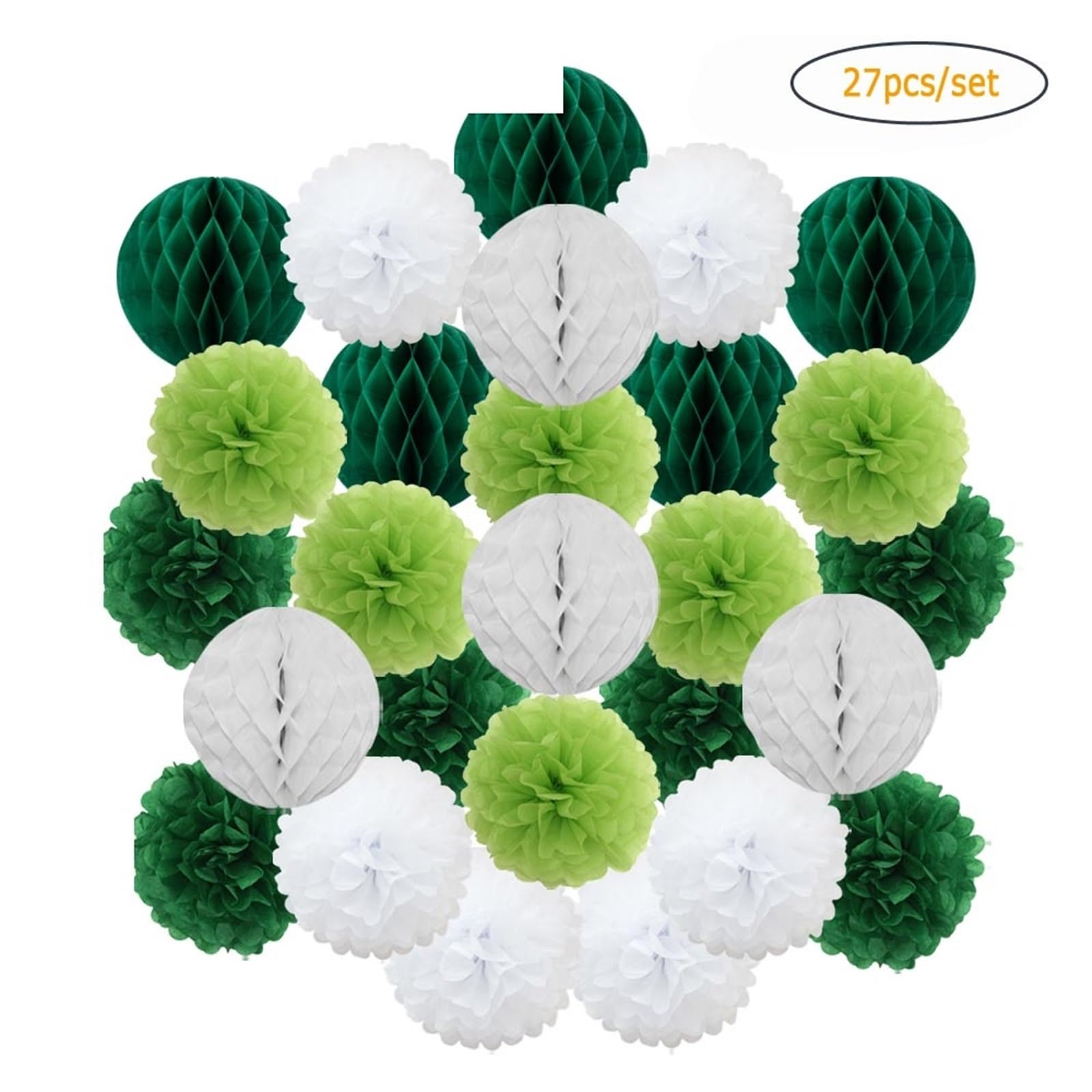 Pom Pom Kit Decorazione fai da te for cerimonia di nozze, pallina rotonda a nido d'ape, pompon carta for battesimo, bomboniera for festa compleanno(Pink Blue Beige,12inch(30cm))