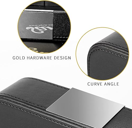 Miniatura 2 de SANZIE Organizador de cuero de lujo para escritorio, bandeja decorativa para mesa de entrada, para guardar joyas, relojes, cosméticos, llaves,