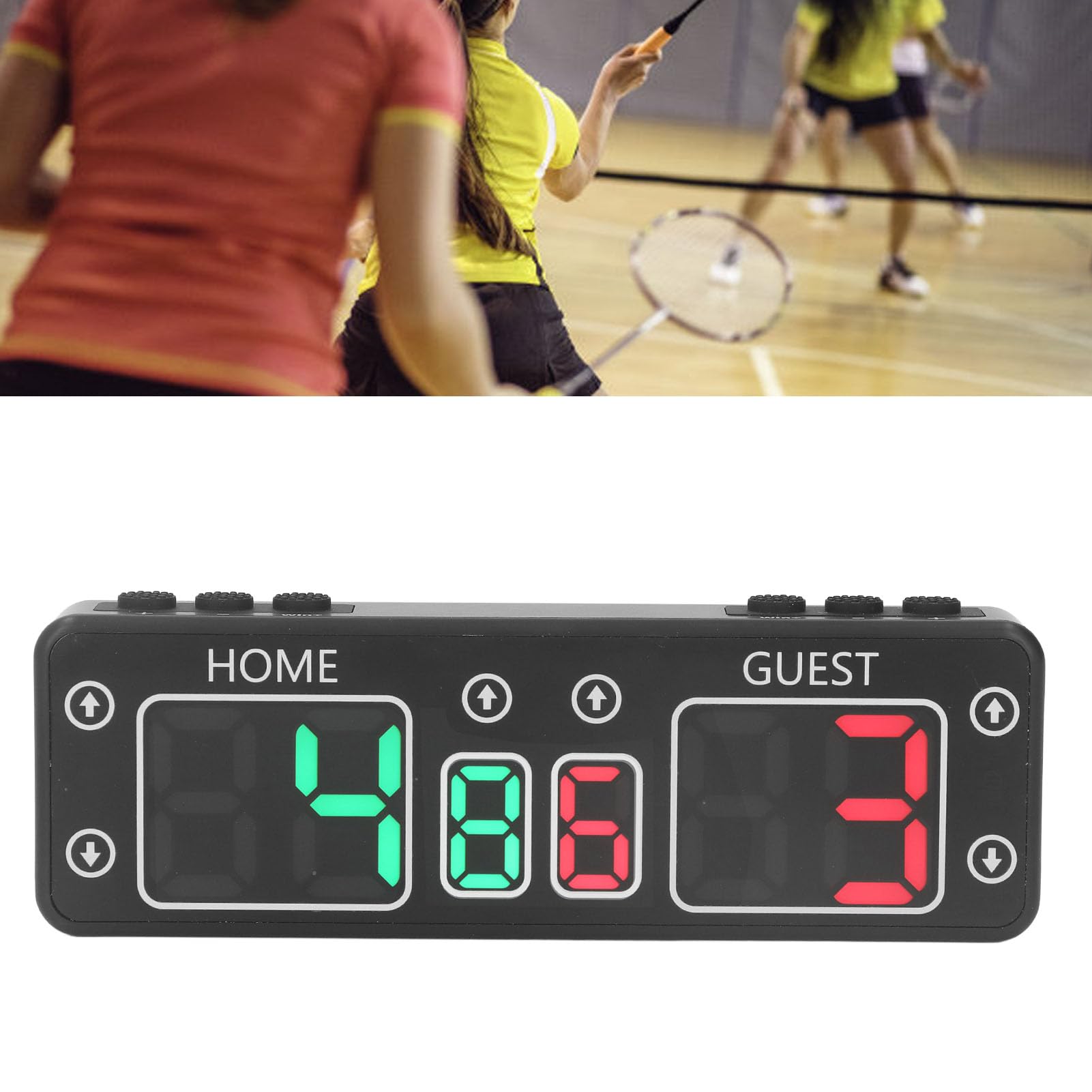 Carte de Score LED, 100-240V Digital Display Board Abs Portable pour les Pelouses (Plug UE 100-240V)