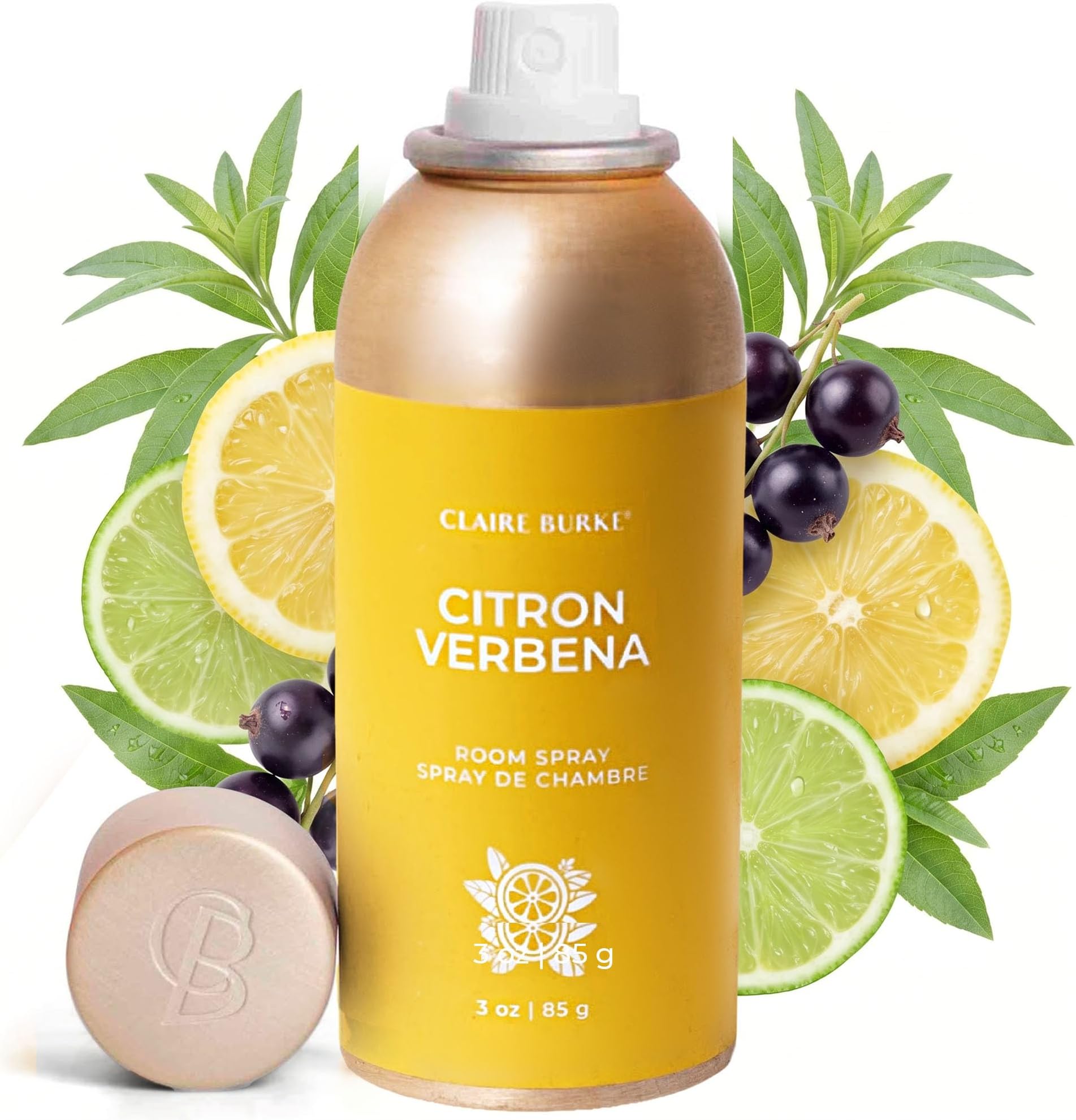 Citron Verbana Scent Room Spray, 3 oz - Fresh Home Fragrance & Air Freshener, Natural Scent Home Fragrance, Long Lasting Natural Air Freshener