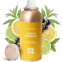 Claire Burke Citron Verbana Scent Room Spray, 3 oz - Fresh Home Fragrance & Air Freshener, Natural Scent Home Fragrance, Long Lasting Natural Air Freshener
