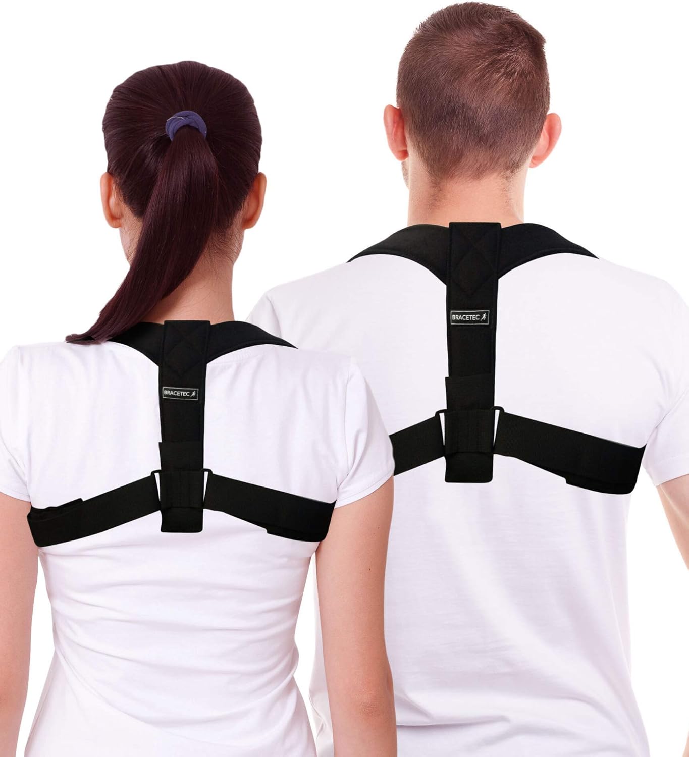BRACETEC Posture Corrector for Women Men, Lightweight, Comfy Strong