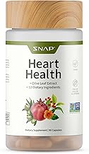 Snap Supplements Heart Health Support Supplement - Botanical Support for Heart Health, Healthy Circulation, and Nitric Oxide Levels, 90 Capsules 30 Servings, 1 Month Supply