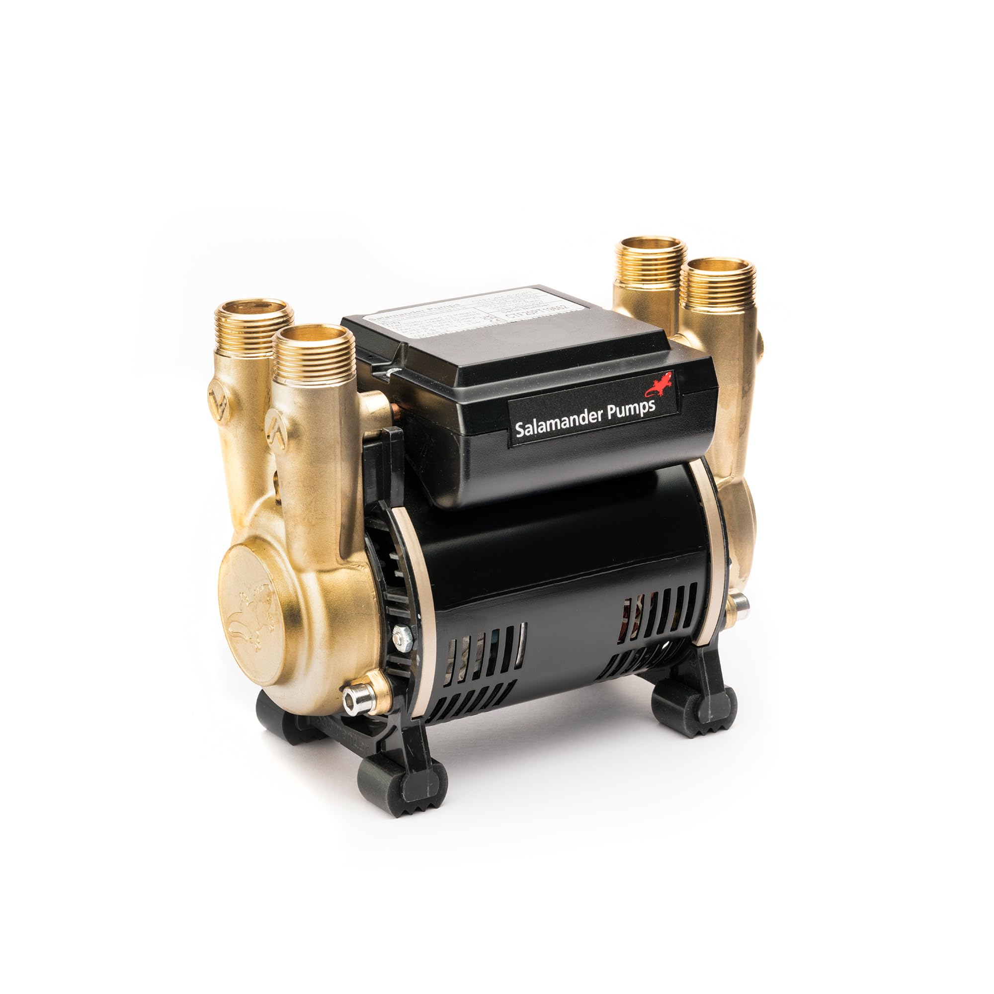 Salamander Pumps - CT Force 20PT Brass Impeller Pump - 2.0 Bar Pressure - Twin End - Suitable for Positive, Gravity Fed Systems Only - 5 Year Warranty
