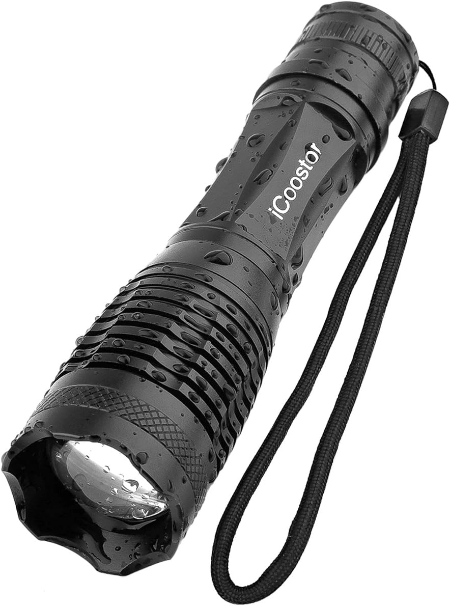 Flashlights iCoostor Handheld LED Tactical Flashlight Super Brightness