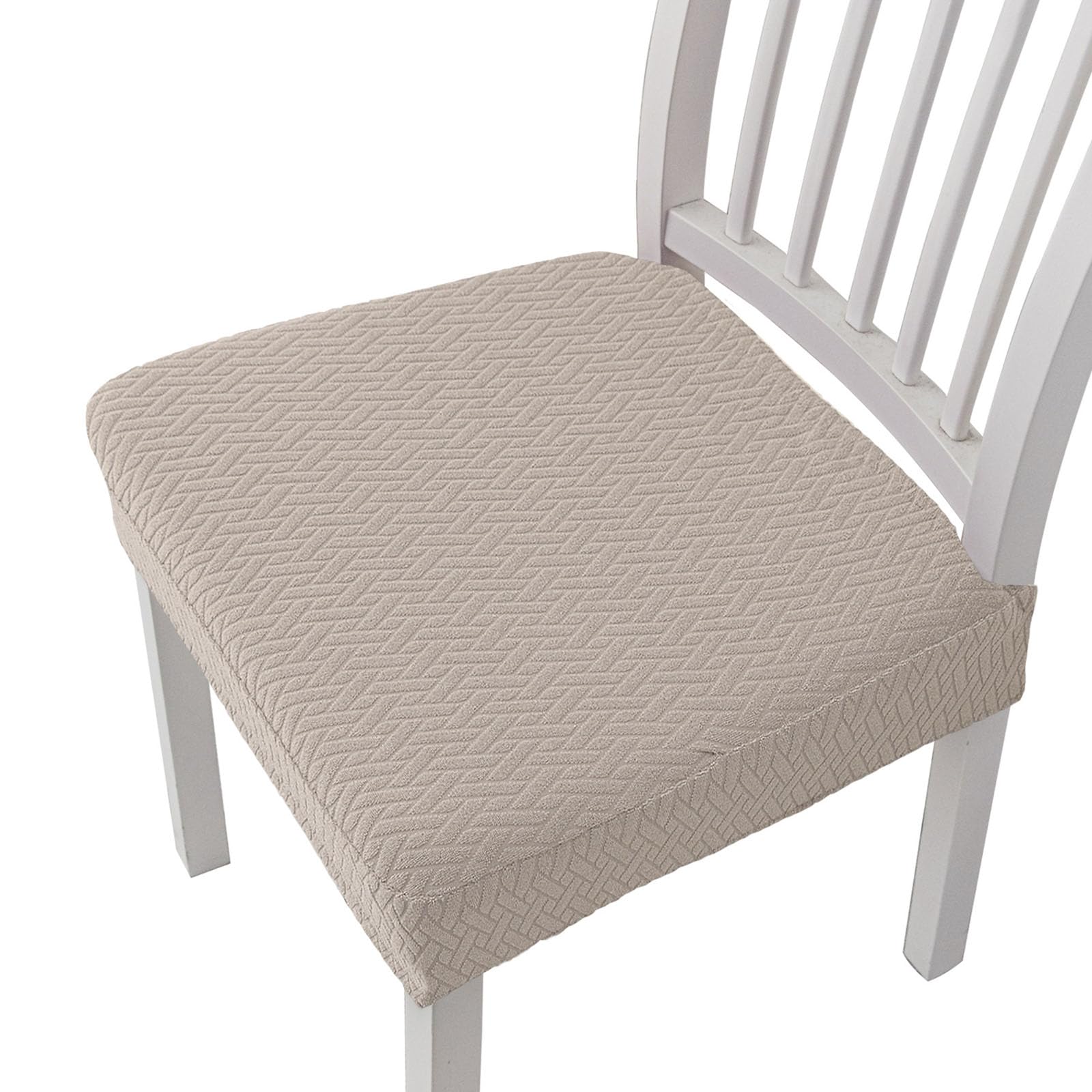 Elastic Chair Slipcover for Home Hotel, Spill Polyester Fabric Quick Install Elastic Dining Chair Cover